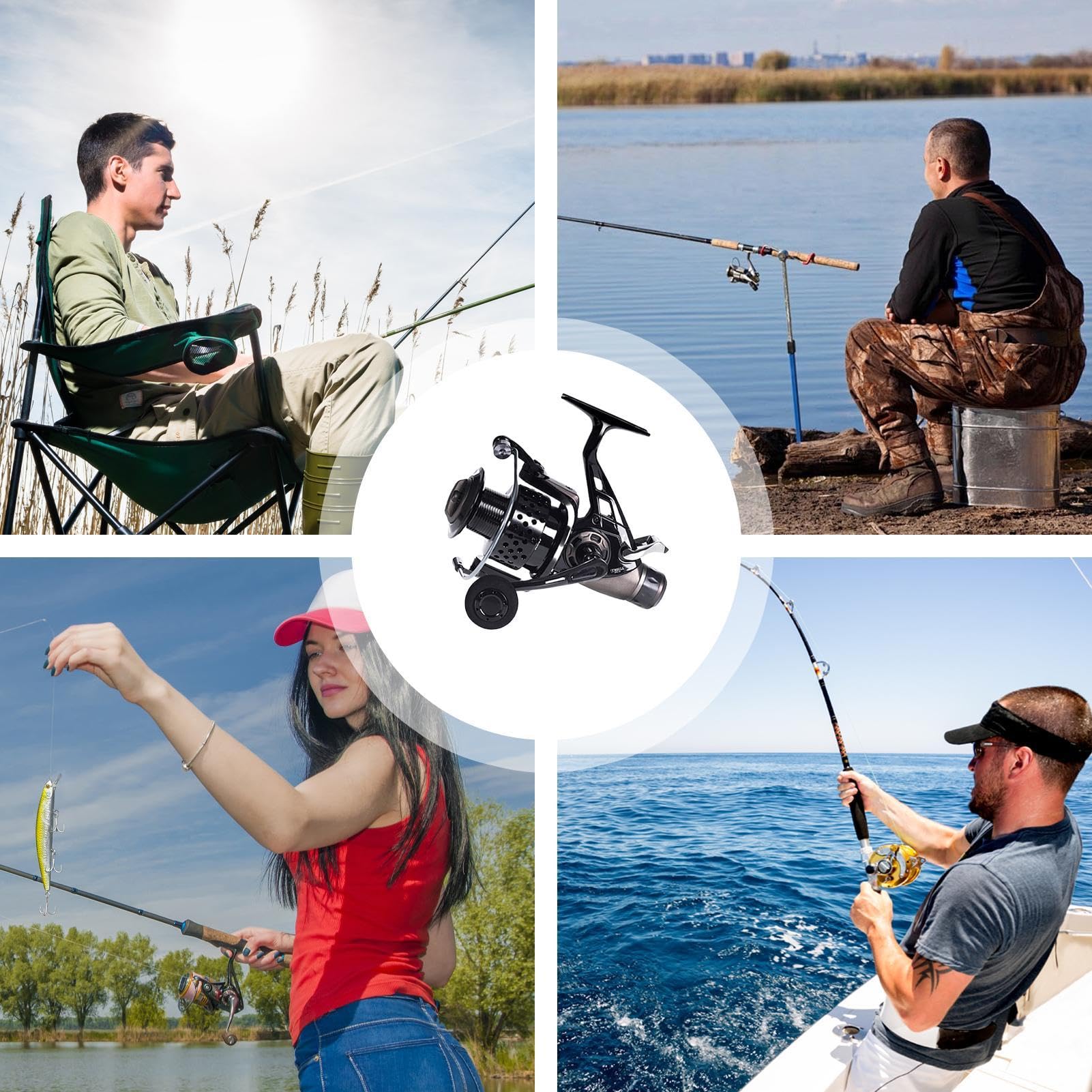 Hd Baitcaster kołowrotek multiplikatorowy, kołowrotki wędkarskie do łowienia pod lodem, wysokiej jakości wydajność, obrotowy kołowrotek przynęty karpiowe wędkarstwo morskie kołowrotek ergonomiczny