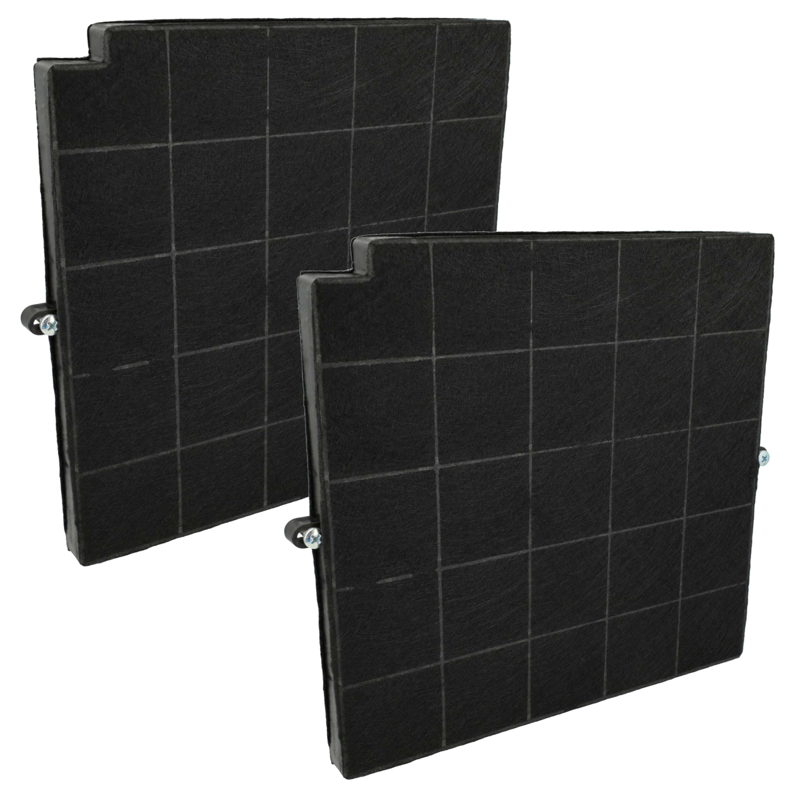 vhbw 2x filtro de carbón activado compatible con Arthur Martin INSIDE 90 | KARIF 88143, KARIF 881437 campanas cocina - 26,5 x 25,8 x 1,8 cm