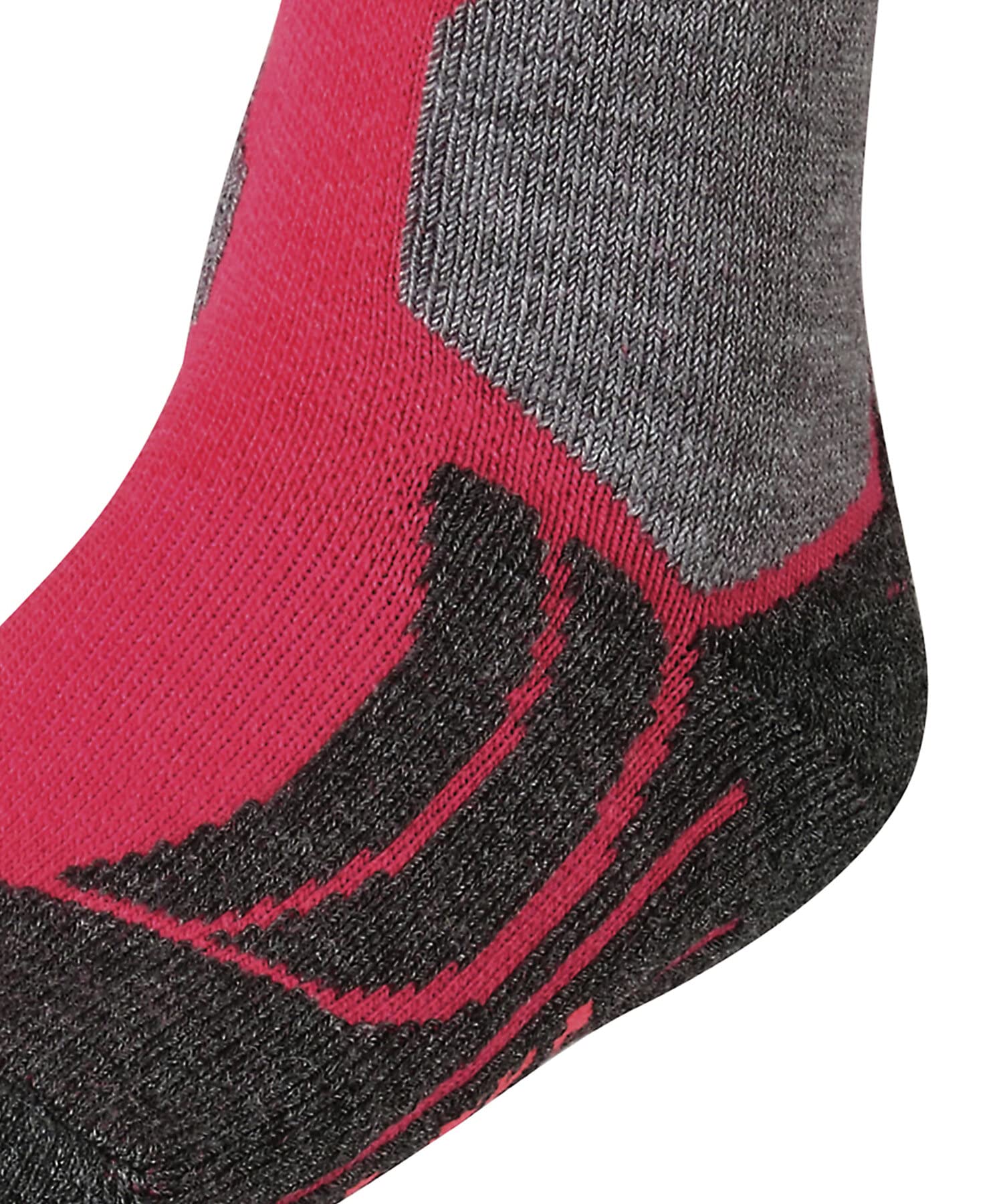 FALKE Uniseks - dzieci Skarpety narciarskie SK2 Intermediate K Kh Wełna ciepłe grube 1 Para, Czerwony Rose 8564, 27-30