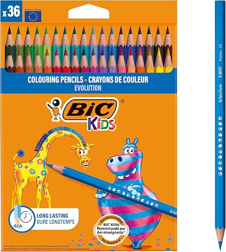 Kids Evolution ECOlutions Crayons de Couleur pour enfants BIC