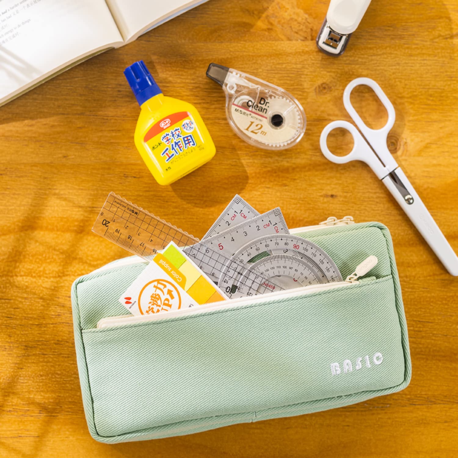iHMeiju Big Capacity Pencil Case Pencil Pouch School Supplies - Image 4