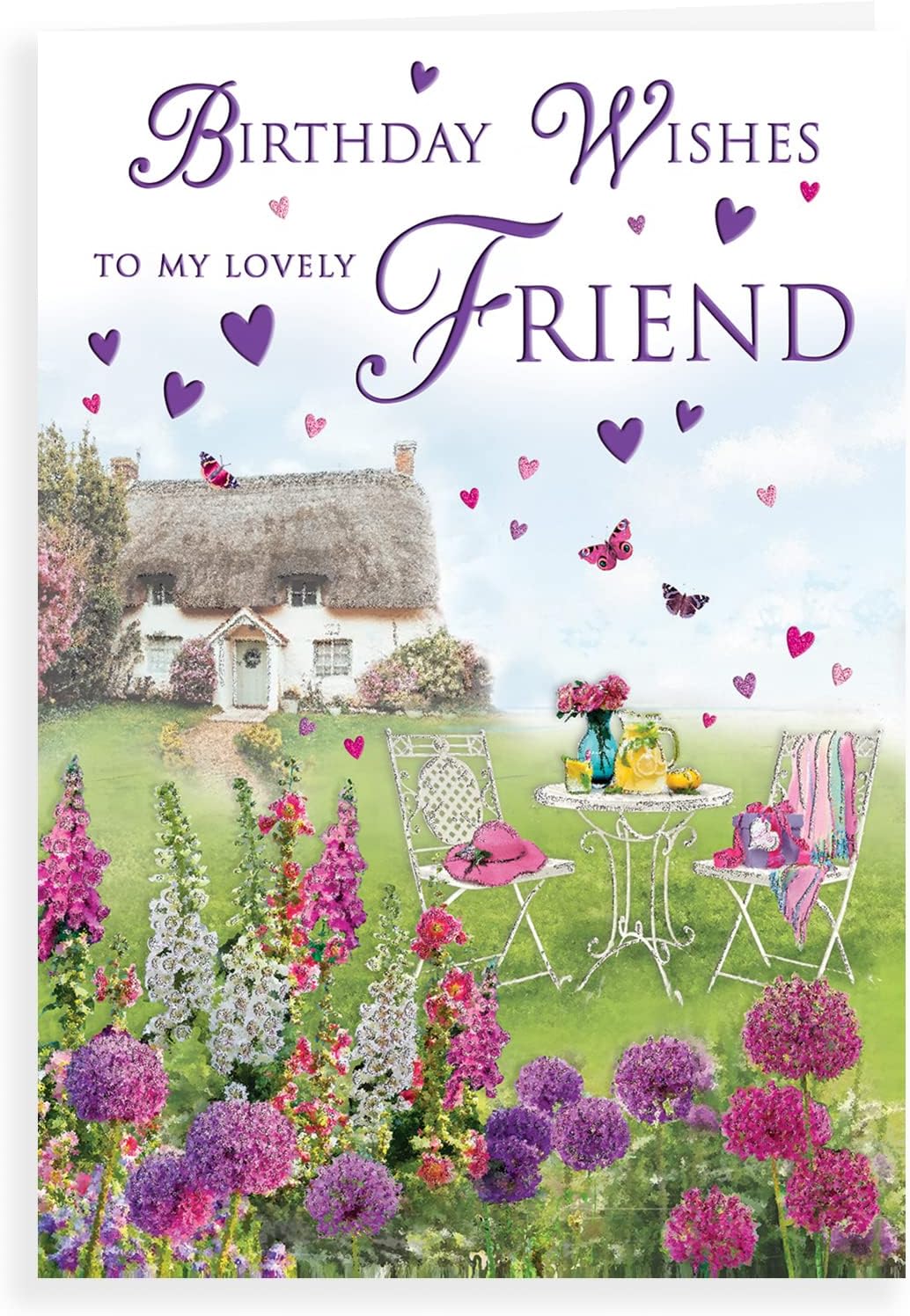 Regal Publishing Traditional Birthday Card Friend - 9 x 6 inches