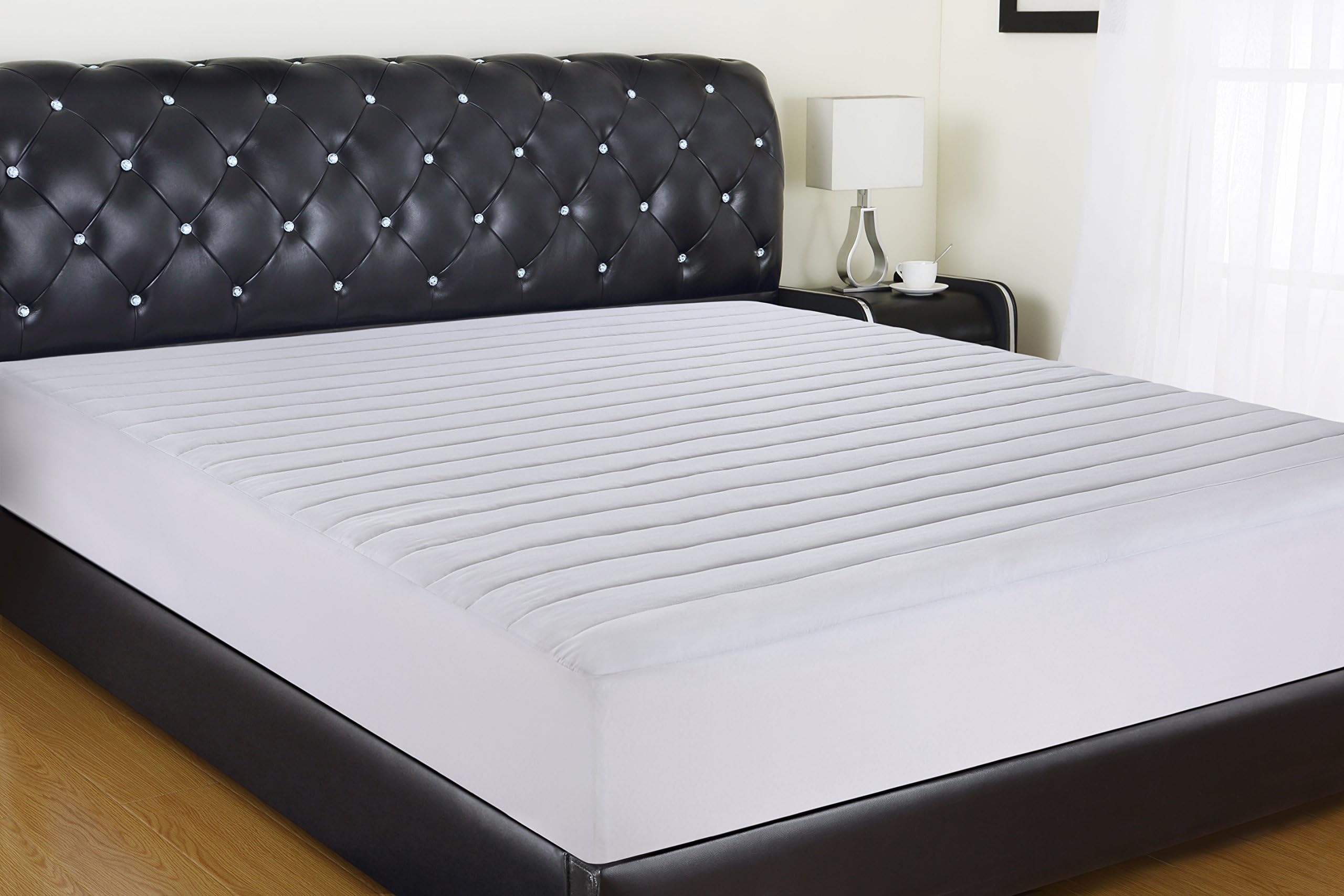 Allrange Waterproof Quilted Fitted Mattress Pad, Clean&Safe, Stretch-up-to 16", Moisture Management, Snug Fit, Mattress Protector, Twin