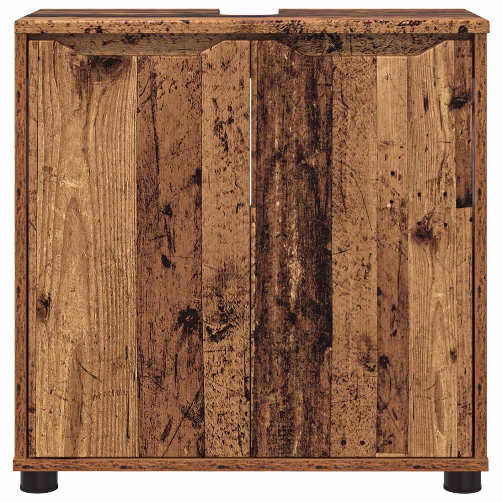 Mobile per Lavabo da Bagno 2 Ante in Legno 60x30x60 cm