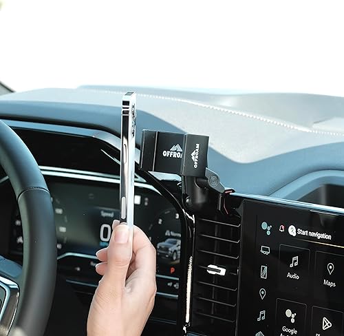 Soporte de teléfono hecho para Chevy Silverado (2022-2024) y GMC Sierra 1500 (2022-2024) con pantalla táctil de 13.4 pulgadas