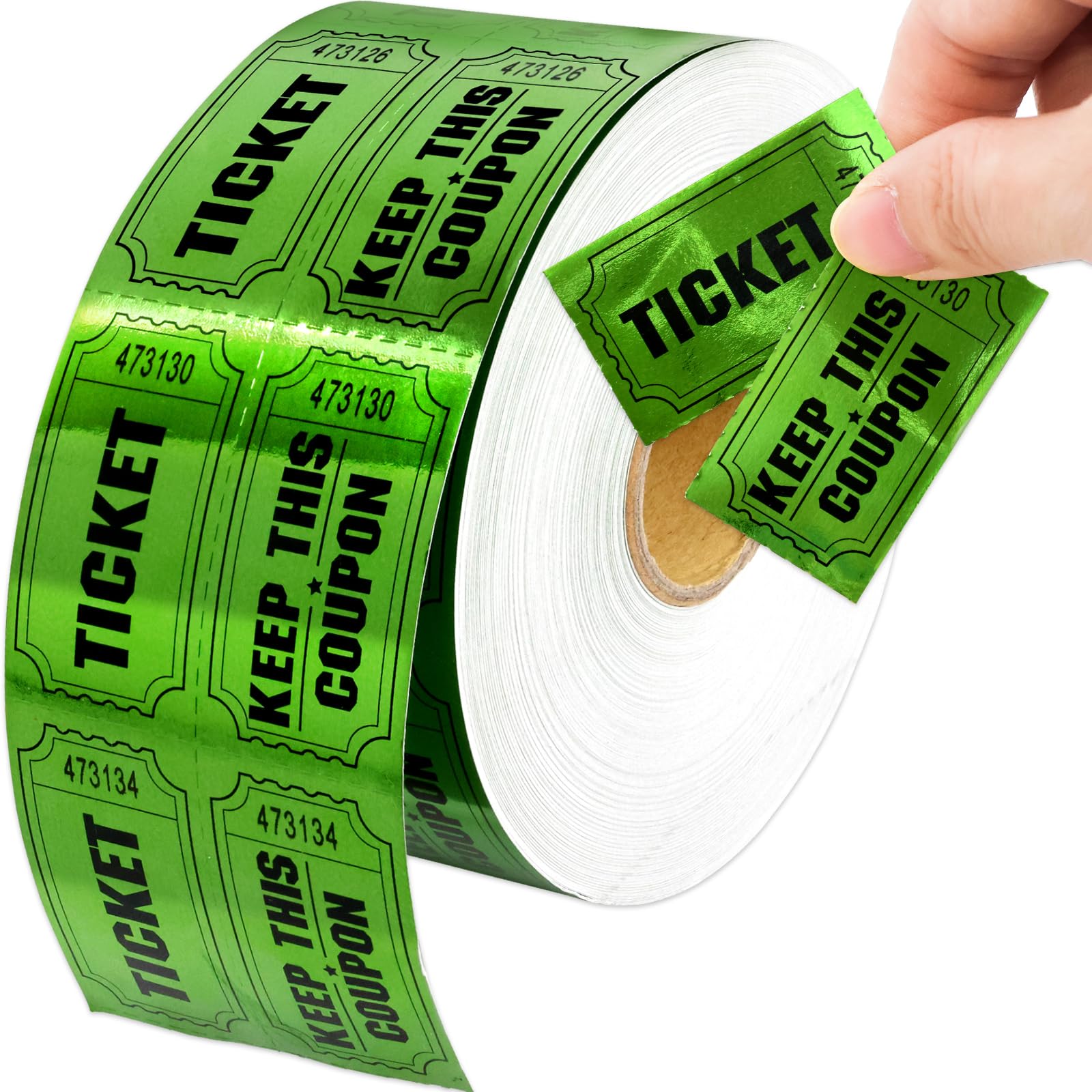 Amazon.com: ceiba tree 1000 Raffle Tickets Double Roll Metallic