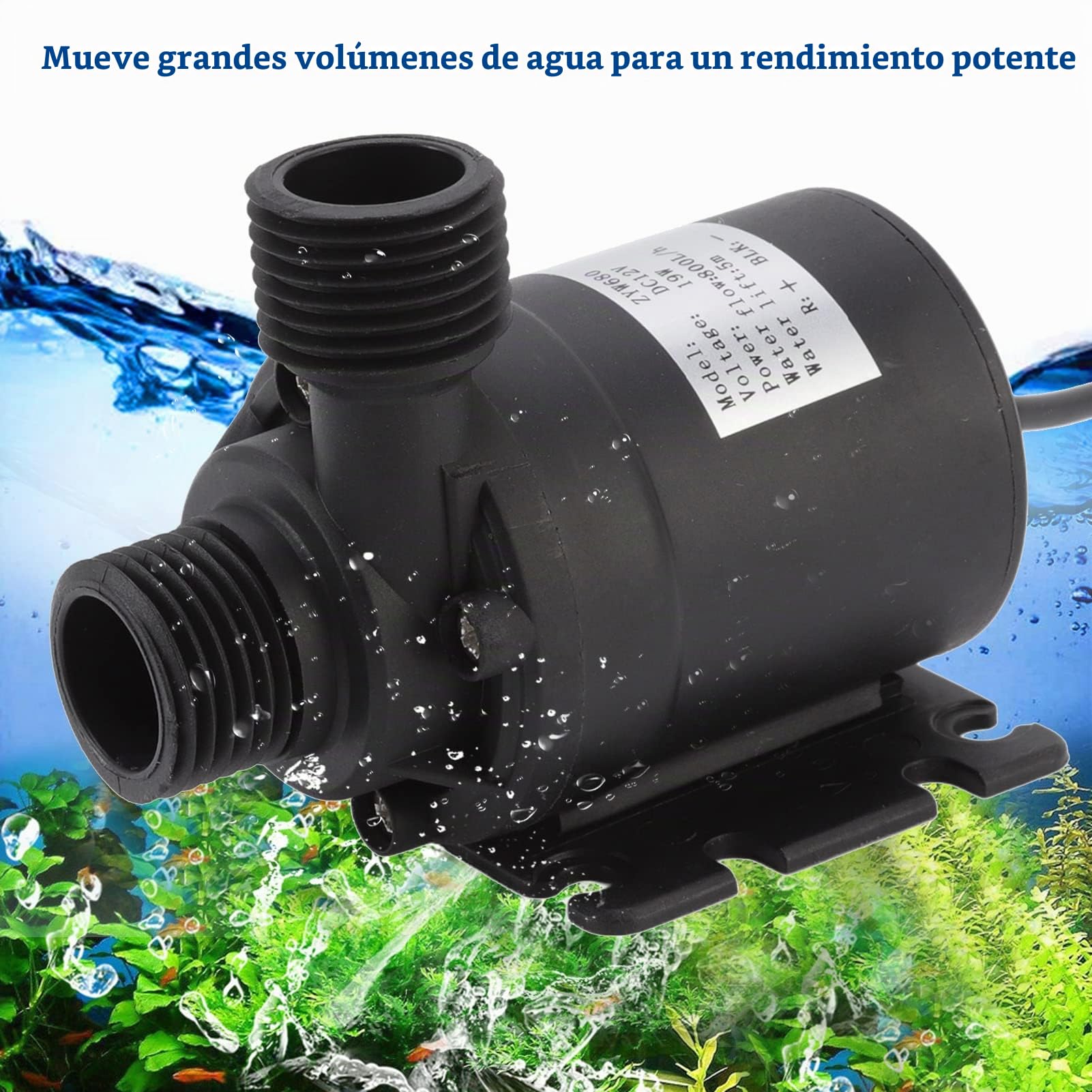 Bomba De Agua Solar, Bomba De Fuente Solar De 30 W, Kit De Bomba De Agua Solar Con Panel Solar De Polisilicio, Kit De Bomba De Fuente Para Jardines Hidropónicos De Estanque De Fuente Con Energía Solar