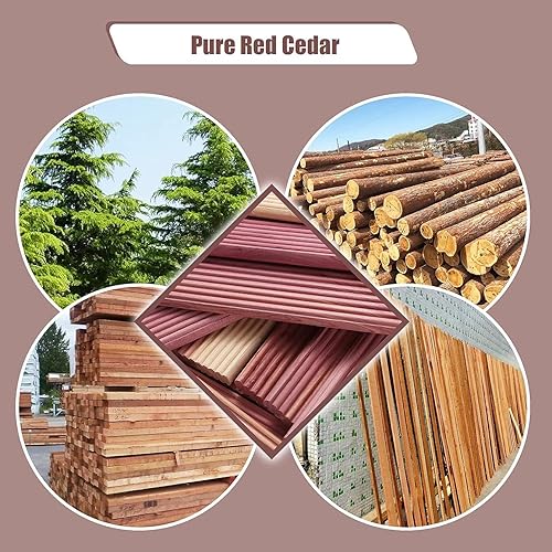 Miniatura 4 de Vazpalas Bloques de cedro para almacenamiento de ropa, bloques de cedro grandes, paquete de 12, cedro rojo para armarios y cajones