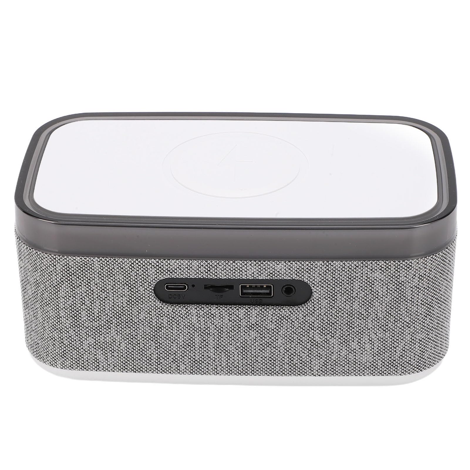 Haofy 3-in-1-Wecker mit Kabelloser Ladefunktion, Lautsprecher und White Noise Machine, Digitales LED-Nachtlicht für Nachttisch, Schreibtisch, Nachttisch