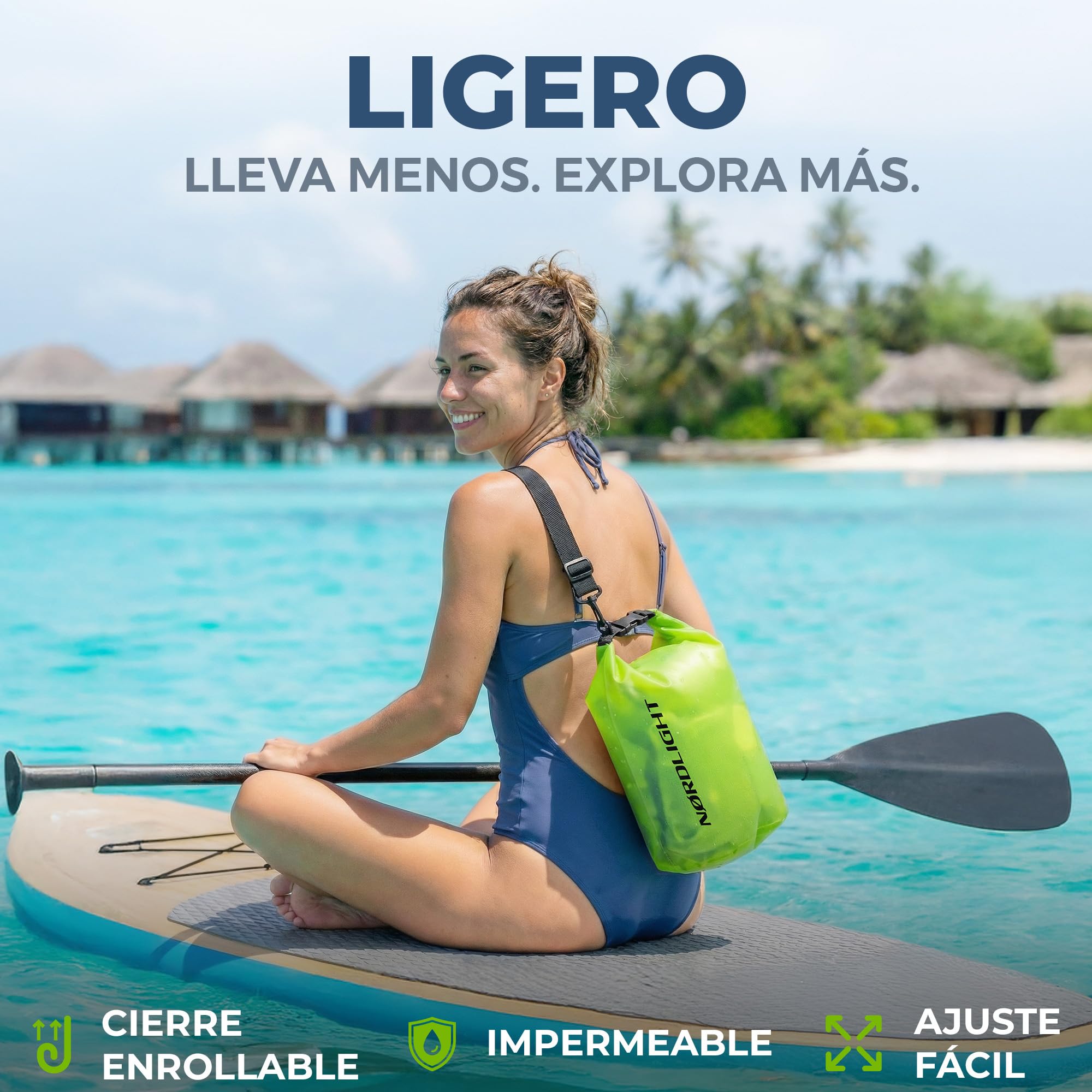 Nordlight Mochila Impermeable Roll Top 25L - Hybrid 25" | Bolsa Seca Con Compartimento Para Portátil De 15 Pulgadas, Bolsillos Exteriores E Interiores, Sistema De Transporte Acolchado — view 4
