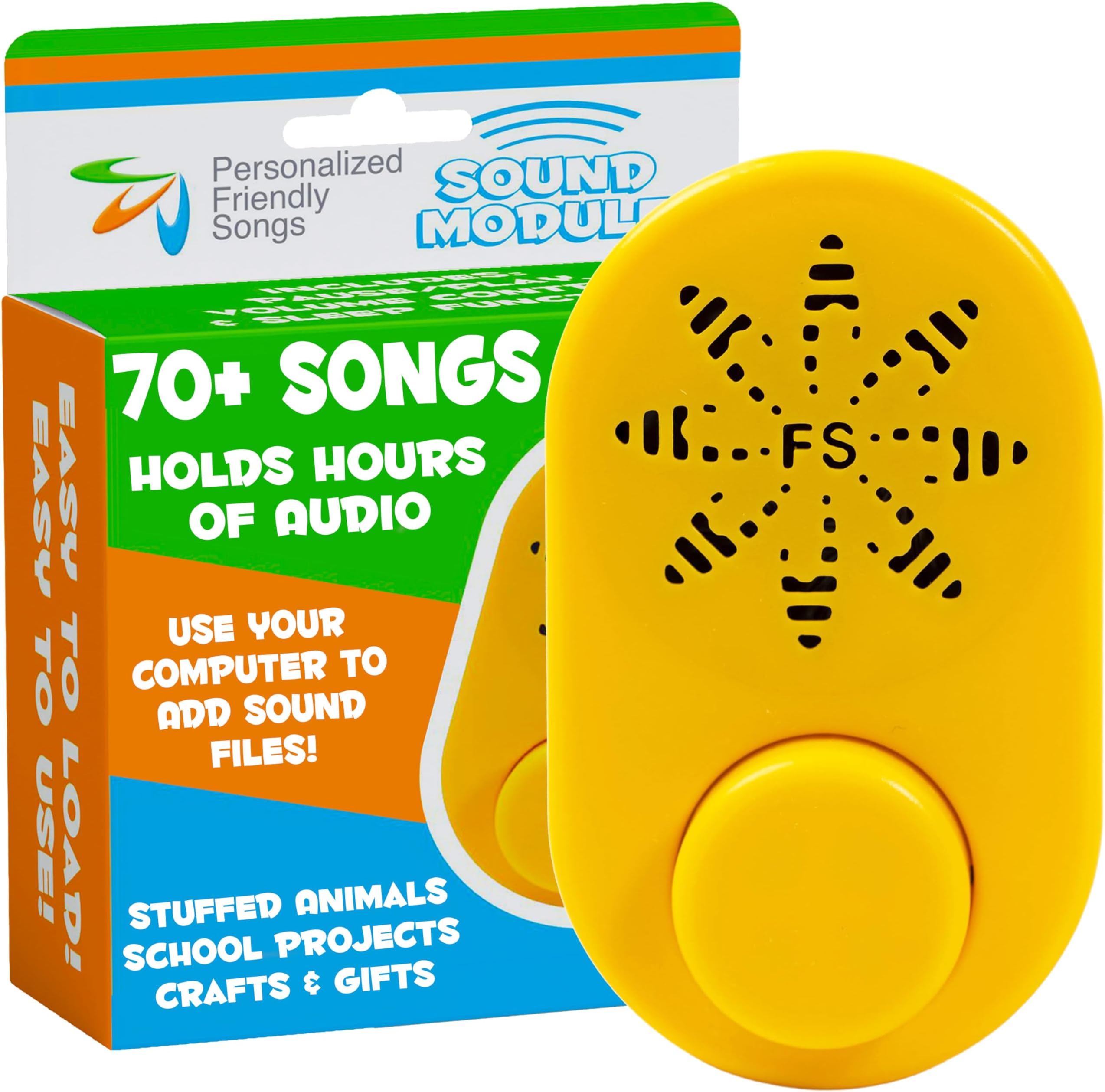 Friendly Songs Sound Module - 2 Hour Voice Box for Stuffed Animals