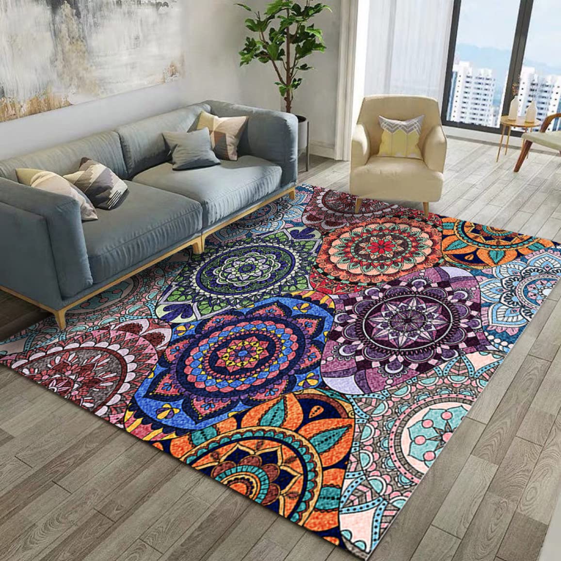 Amazon｜[NHYGDY] ラグ ヴィンテージ カラー オリエンタル