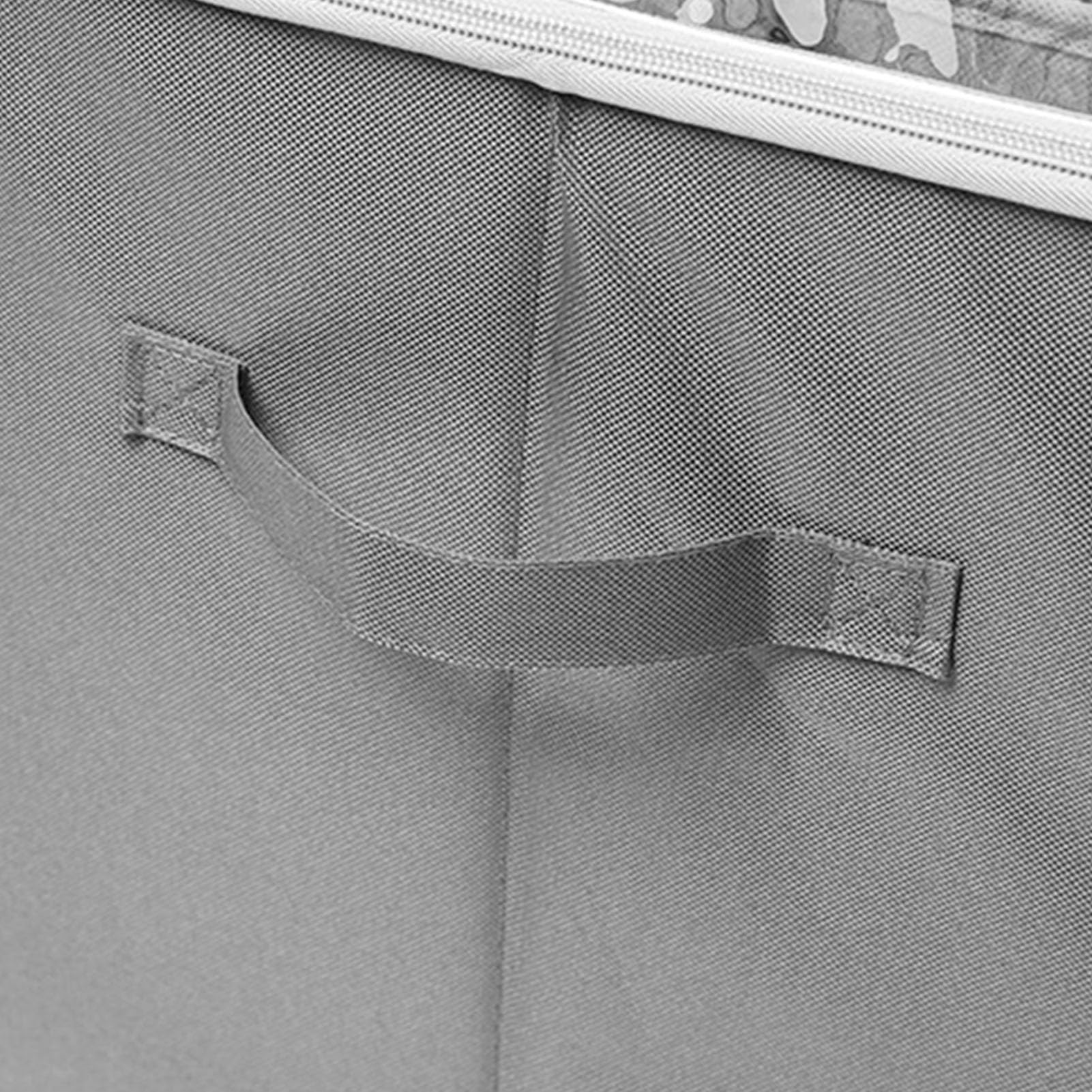 YUYTE Organizzatore per Scarpe, Contenitore per Scarpe in Tessuto Oxford, Resistente Alla Polvere con Divisori Rimovibili e Maniglie per Ripostiglio Armadio Sotto il Letto (GRAY)