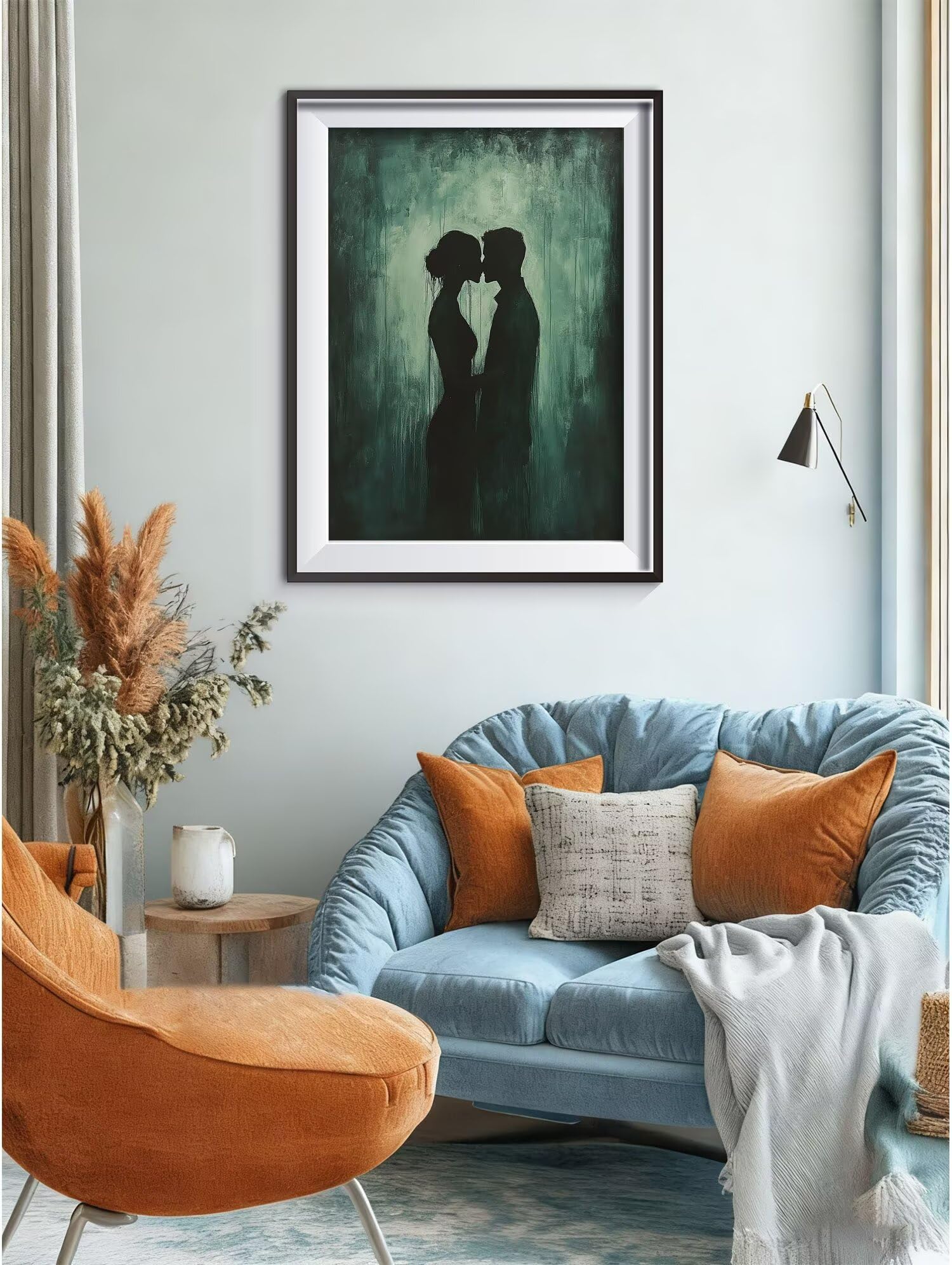 Diamond Painting Abstrait Couple Mosaique Loisir Creatif Kit, Diy Diamond Point de Croix Broderie, Cristal Art Kit Peinture Diamant, Automne Halloween Decoration Murale, Cadeau Noel 90x120cm W-l-332