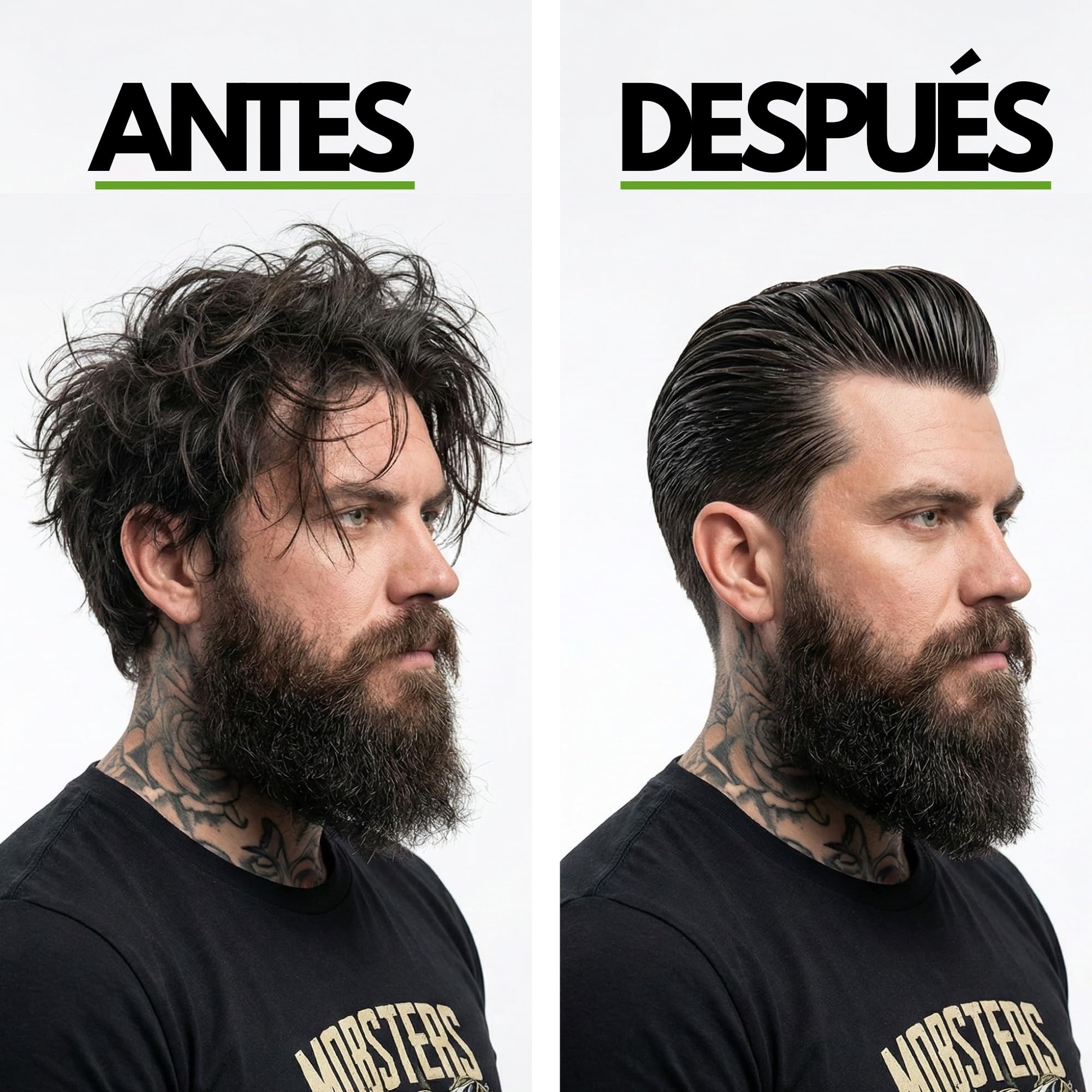 Cera Pelo Hombre Fuerte Fijación - Cera Mate Para Estilo Clásico y Moderno, A Base de Agua, No Grasa, Con Aroma Masculino - Ideal Para Barberos