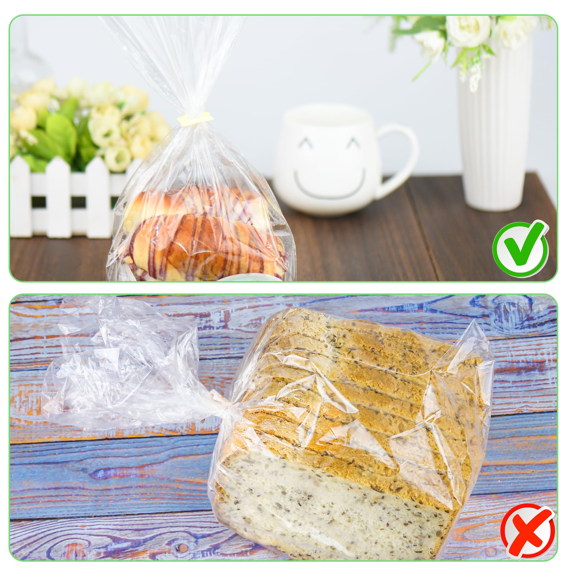 Kitchen Organization Clips 100 Piece Reusable Bread Bag Clips - White ...