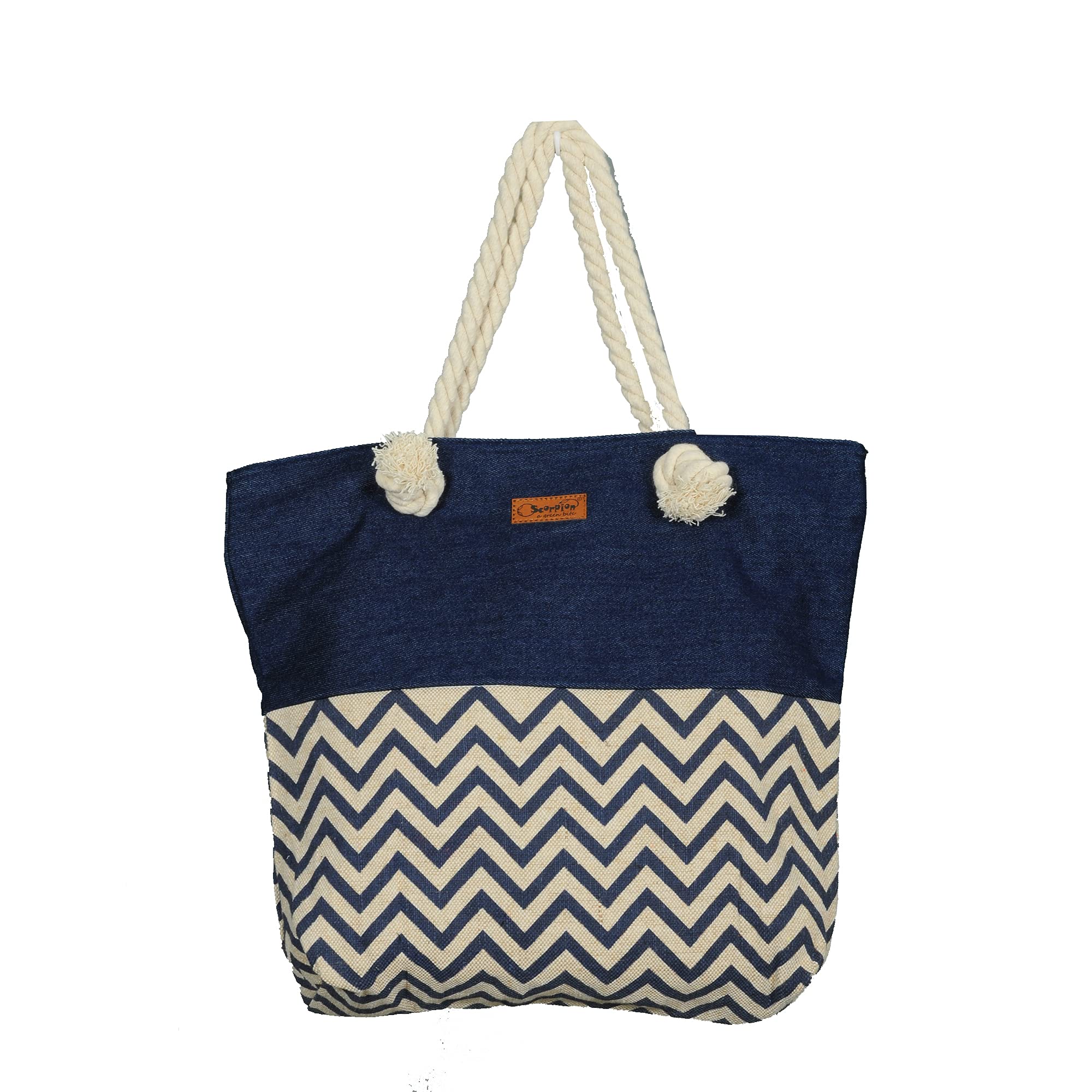 Scorpion Women's Hand Bag Denim Tote Bag Shoulder Bag, Multicolour