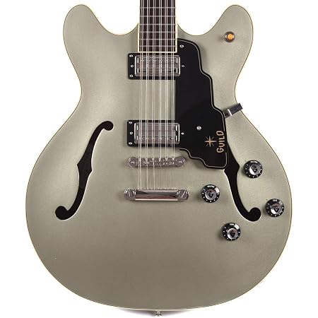 Amazon.com: Guild Guitars Starfire IV ST 12 cuerdas semi-hueco cuerpo guitarra  eléctrica, en Shoreline Mist, doble corte w/stop tail, Newark St.  Collection, con estuche rígido : Instrumentos Musicales