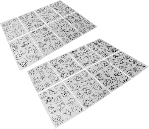 Miniatura 6 de 8 hojas termorretráctiles, hojas de plástico retráctiles, papel de arte retráctil para bricolaje, llavero, colgante, decoración de manualidades,