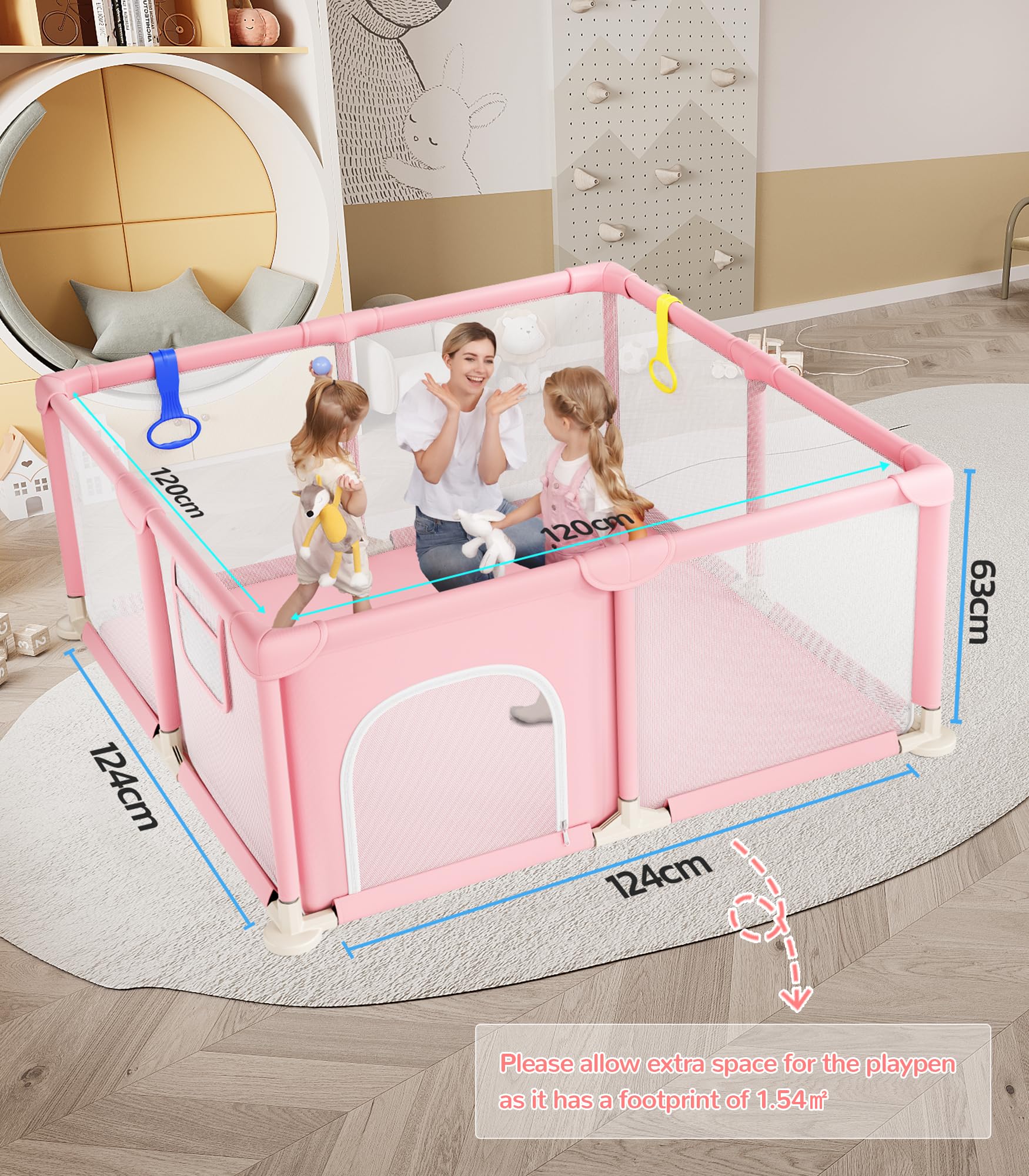 Amazon.co.jp: Dripex(ドリペックス) ベビーサークル 52×52インチ 小型