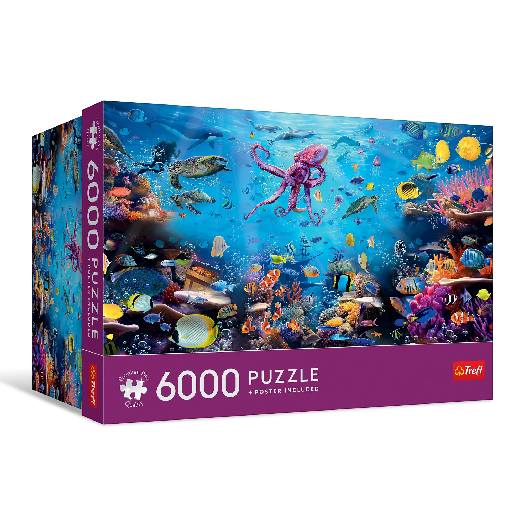 Trefl Premium Plus Quality - Puzzle “La vita sulla barriera corallina” - 6000 pezzi, serie “Motivi senza tempo”, per adulti e bambini dai 14 anni in su