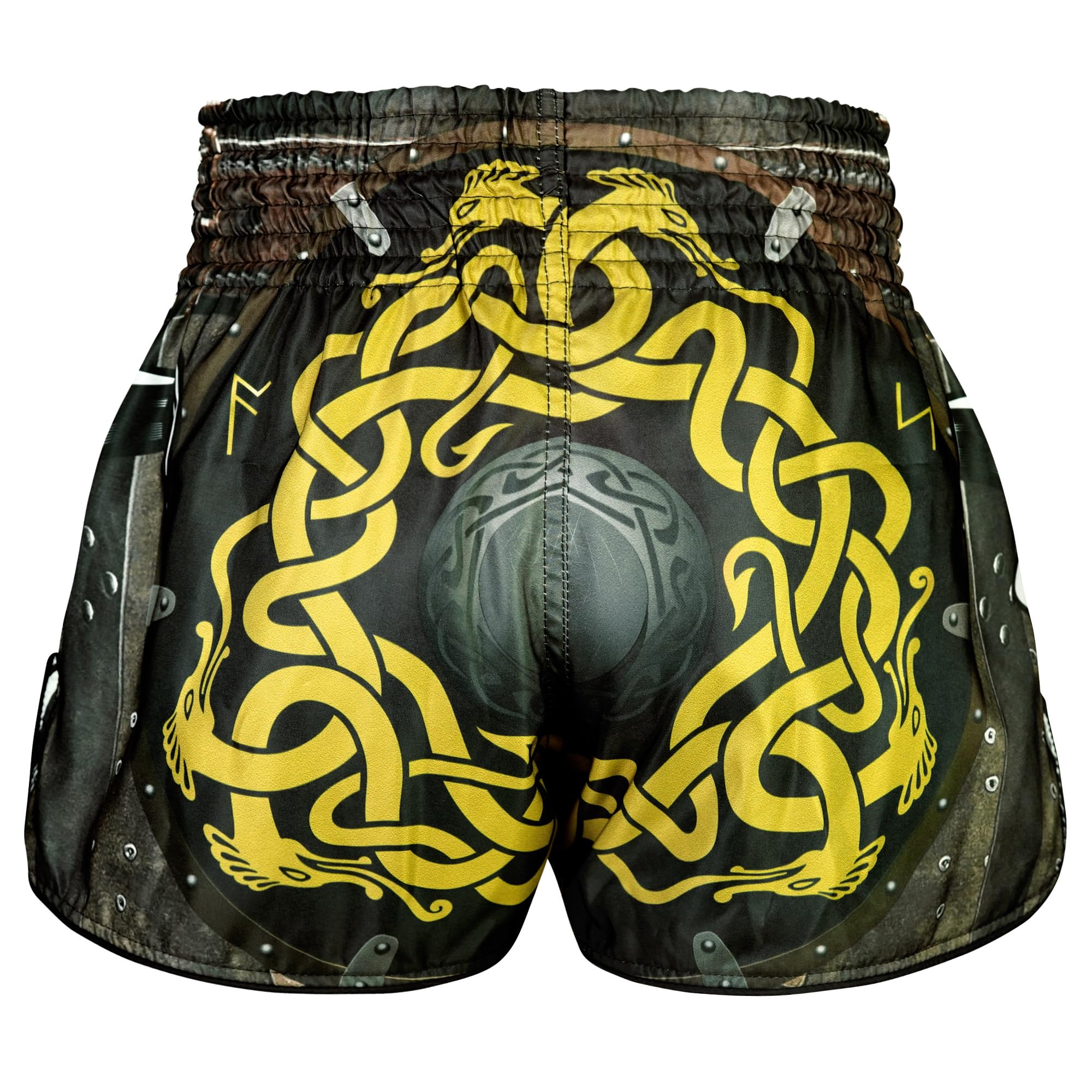 Tuff Sport Pantaloncini da boxe per Muay Thai, stile retrò, classici, taglio sottile, per MMA, kickboxing, allenamento, allenamento