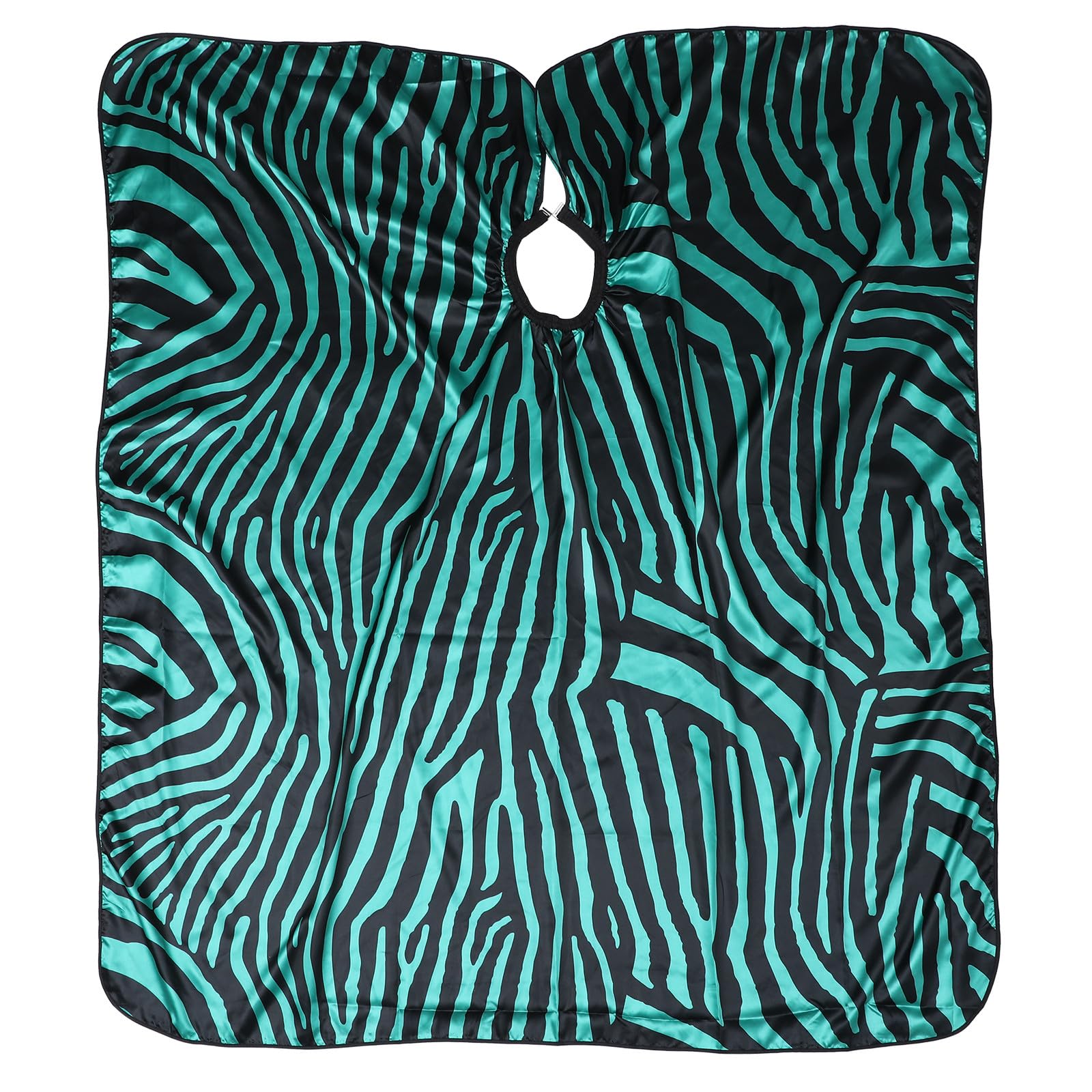 LIFKOME Capa de Satén Verde para Peluquero Profesional, Delantal Ajustable para Corte de Cabello y Protección en Salones de Belleza