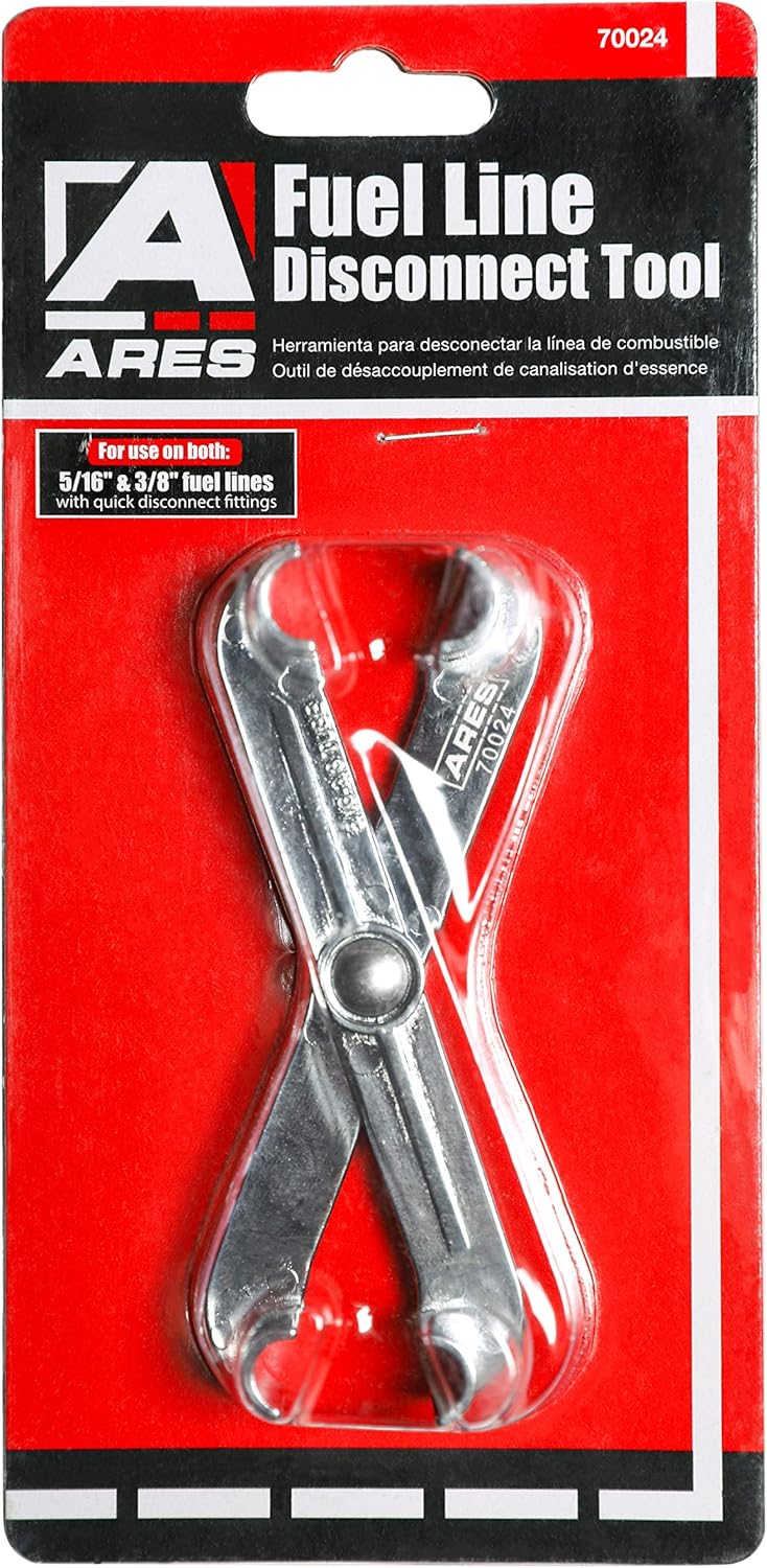 ARES 70024-3/8-Inch and 5/16-Inch Scissor Fuel Line Disconnect Tool - Easy Separation of Quick Disconnect Style Fittings - Use on Fuel, Heater, and A/C Line Service on Many Late Model Vehicles : Automotive