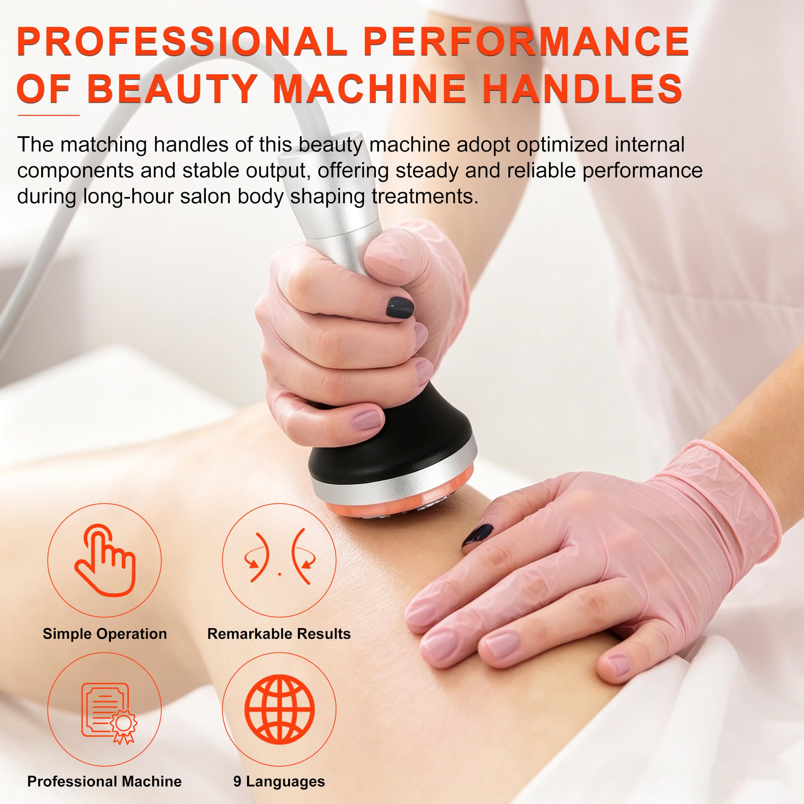 Elitzia 6-in-1 Körperformung, Kavitation, 80 K, Maschine, Fettverbrennung, Vakuum, Radiofrequenz, EMS, Hautstraffung, RF, reduziert Falten, RF, Ultraschall, Kavitationsmaschine, Salon, Spa