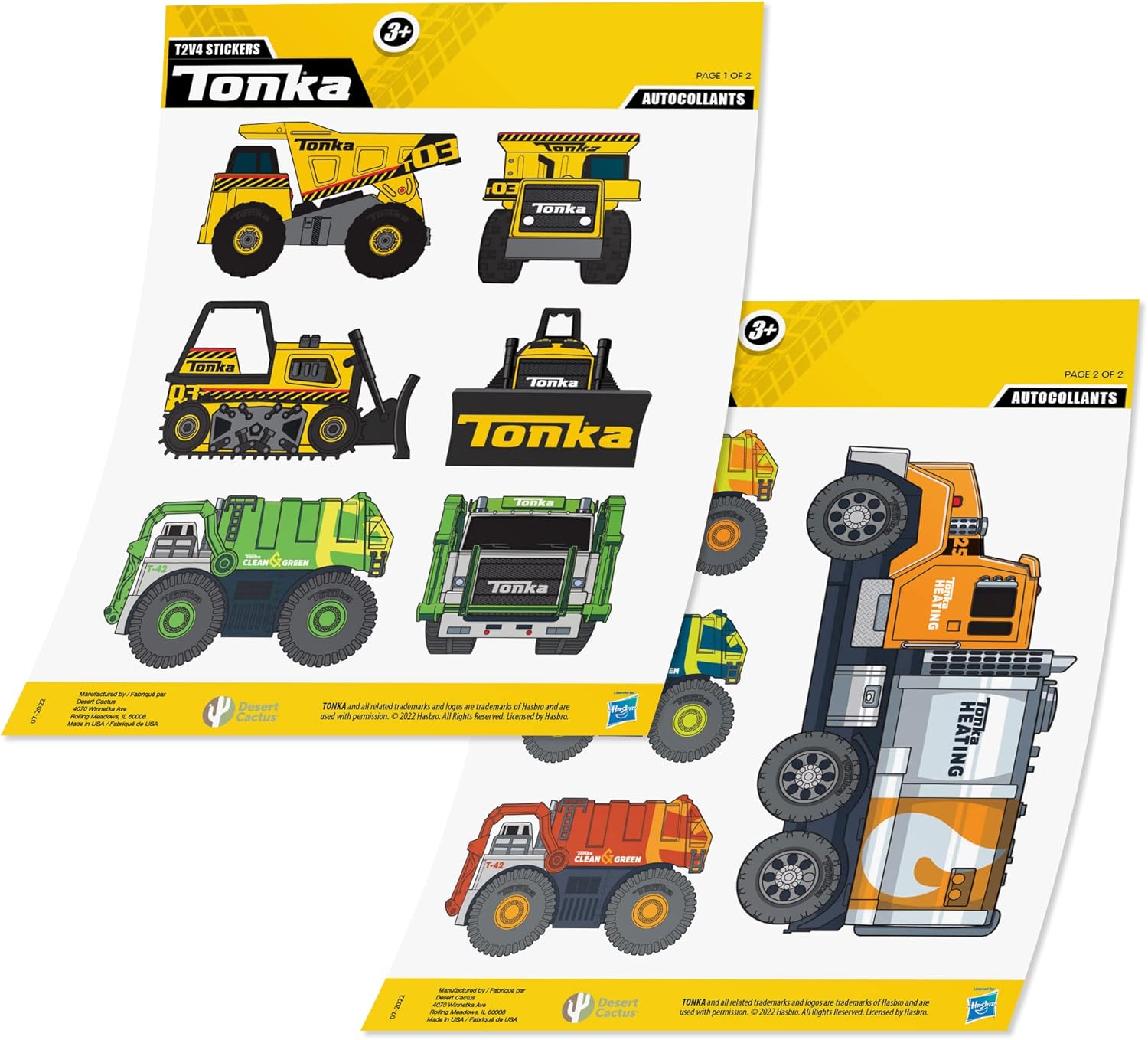 Amazon.com: Desert Cactus Tonka Trucks Construction Sticker - 10 Vinyl ...