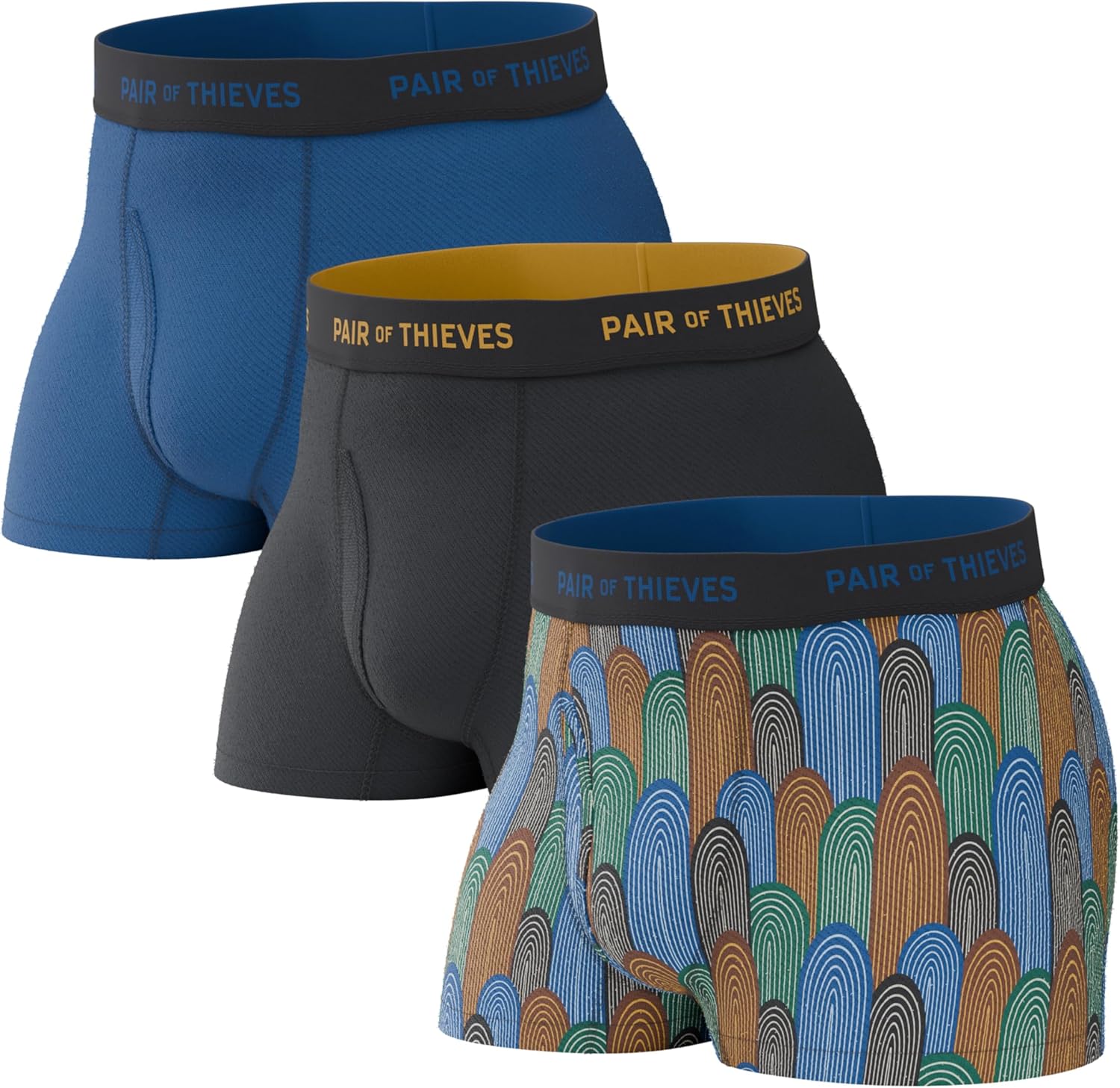Pair of Thieves Men’s Trunks Underwear Multipack – Cooling Mesh, No-Chafe Comfort, Stay-Put Fit, Breathable Performance