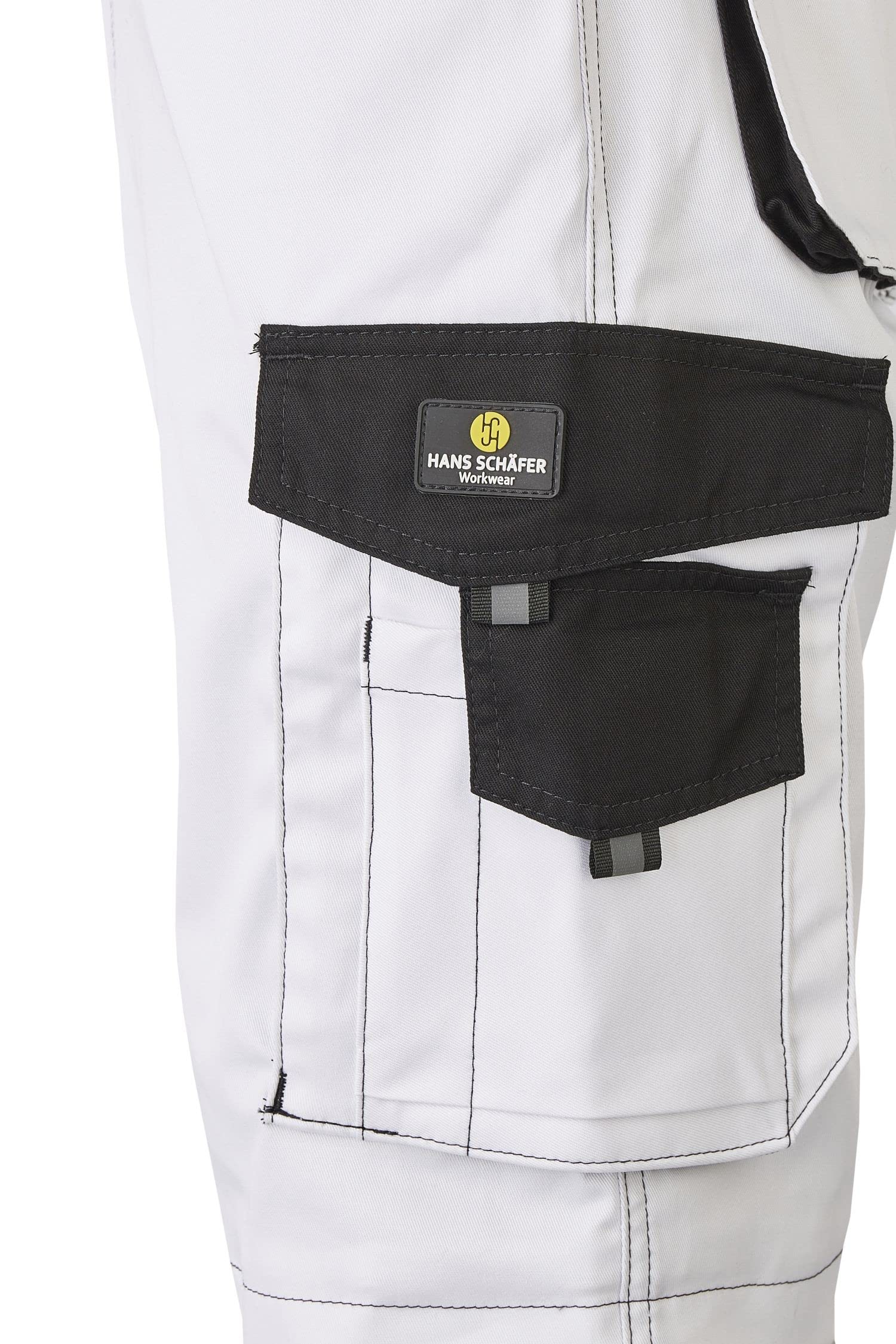 HSW Professional – Pantalones Cortos de Trabajo para Hombre – Pantalones Cortos/Bermudas a la Moda con Bolsillos Variados para Herramientas