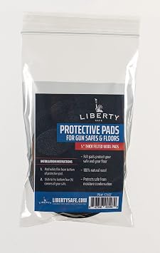 Liberty Safe - Protective Floor Pads 4 Inch Round 1/4 Thick Dark Brown
