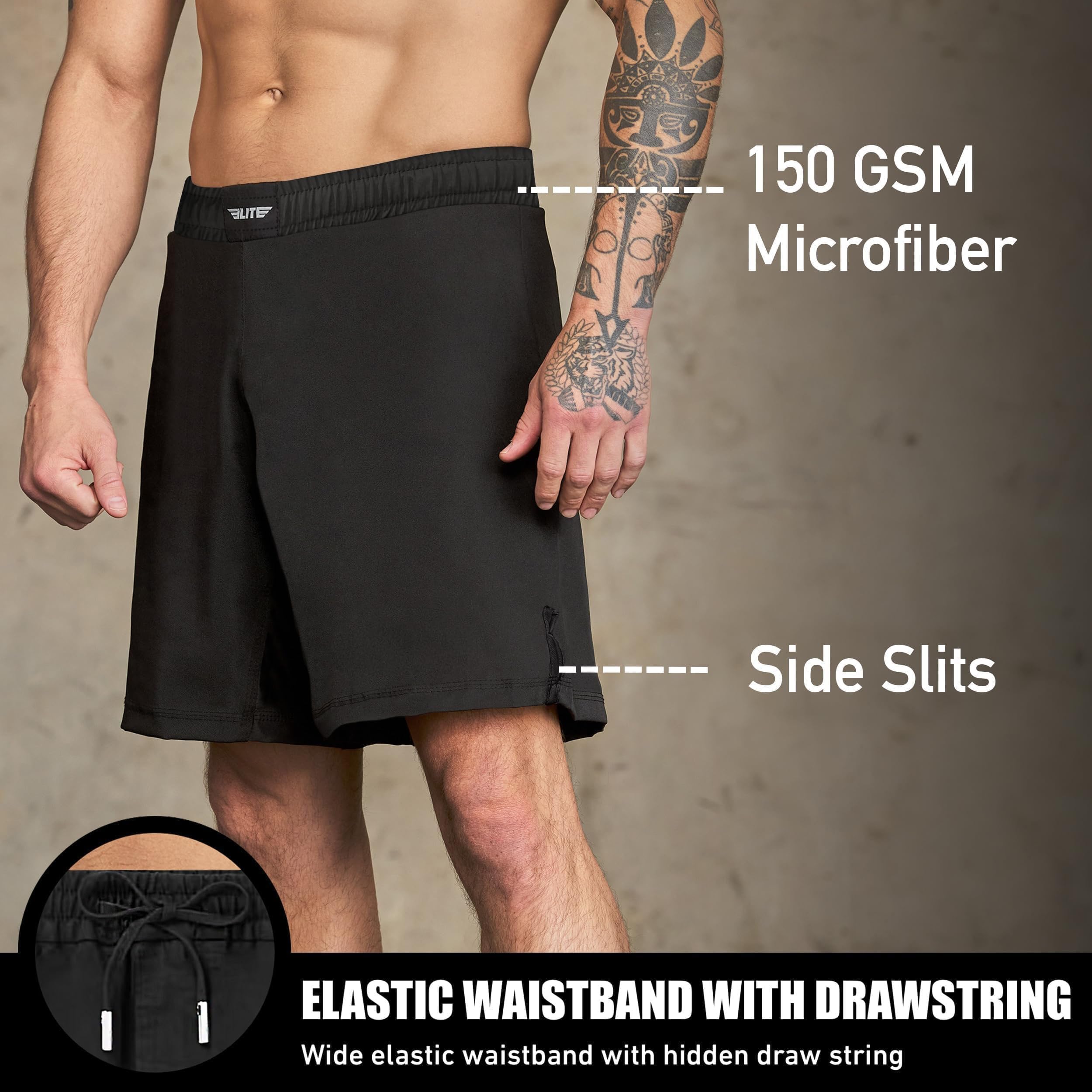 BJJ Shorts for Men No-Gi Jiu Jitsu Grappling Muay Thai Shorts Boxing Kickboxing MMA Fight Shorts CageUFC Training Shorts product thumbnail 4
