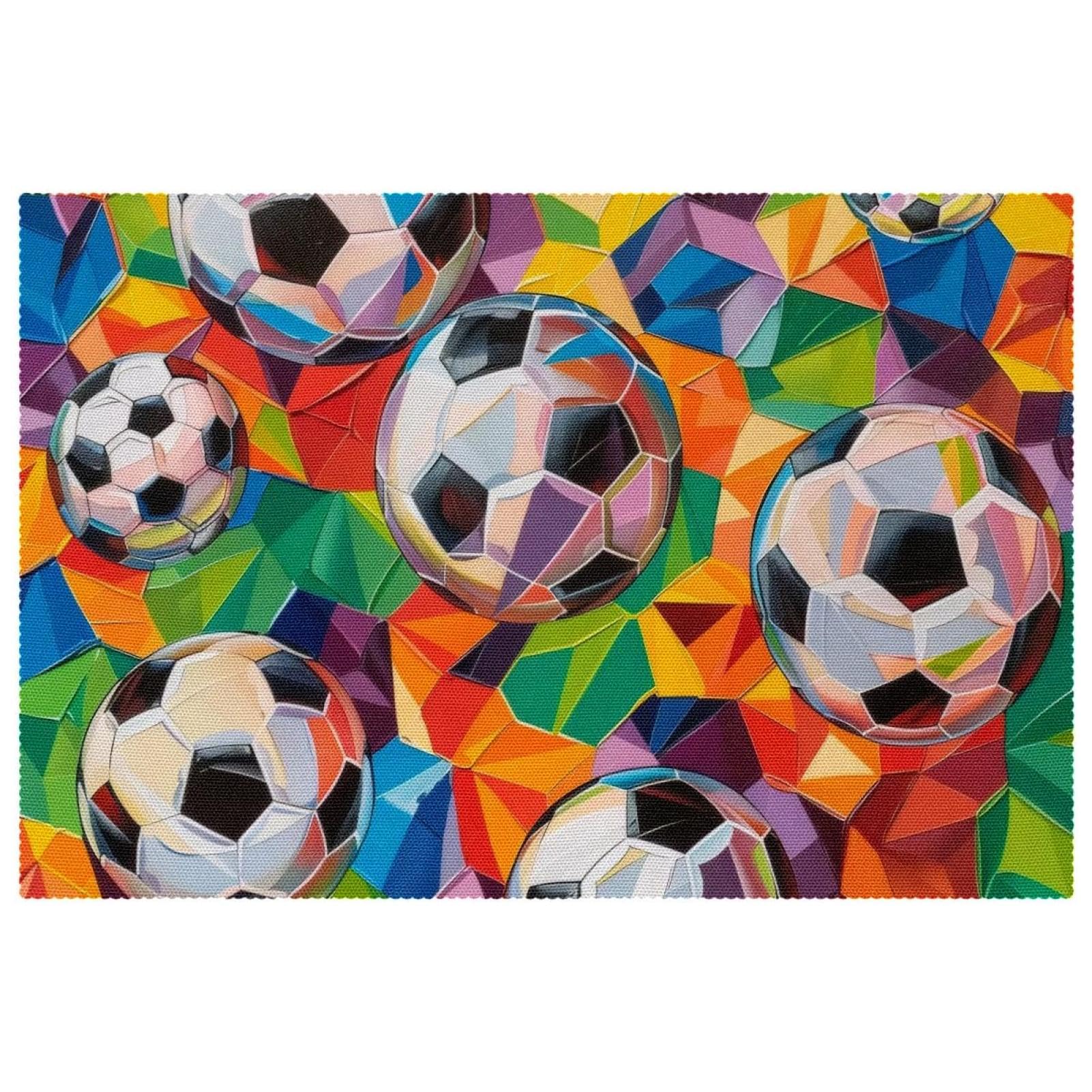 Sets de table géométriques colorés haut de gamme pour table moderne