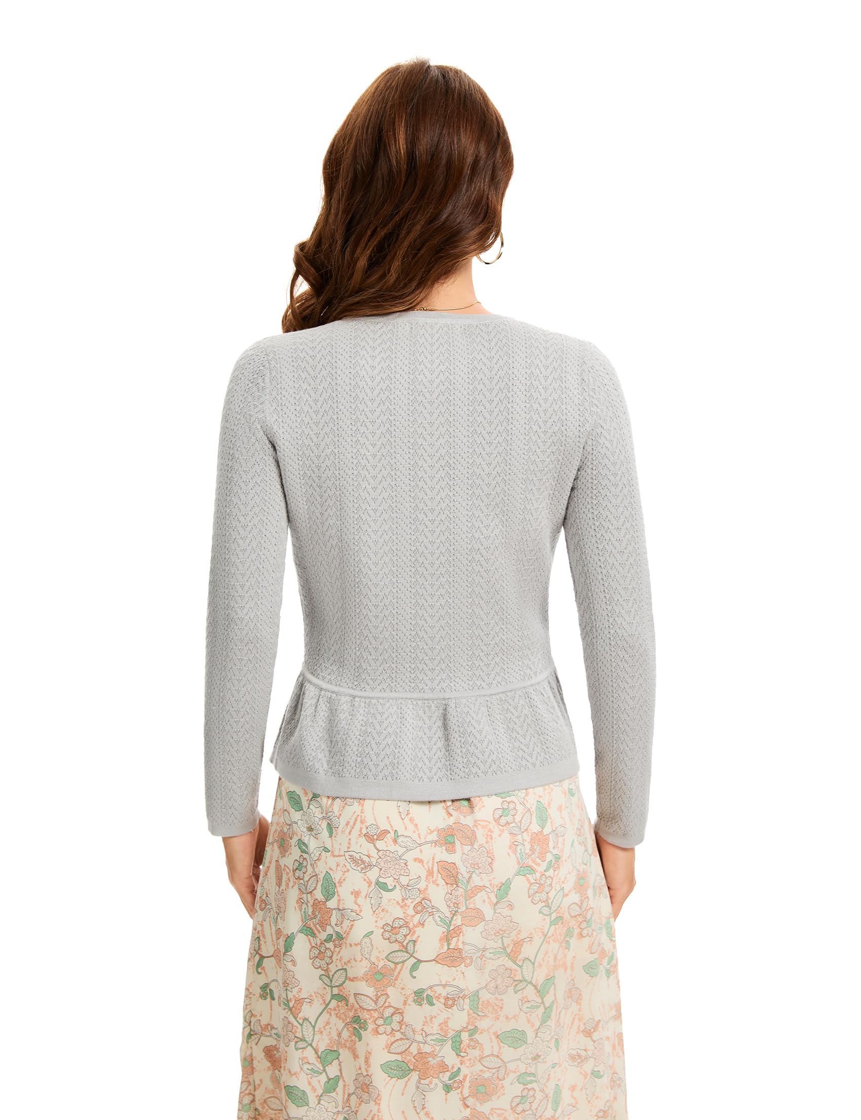 Damen Trachtenjacke Dirndl Jacke Kurze Trachten Elegante Strickjacke mit Knopfleiste Oktoberfest Outfit