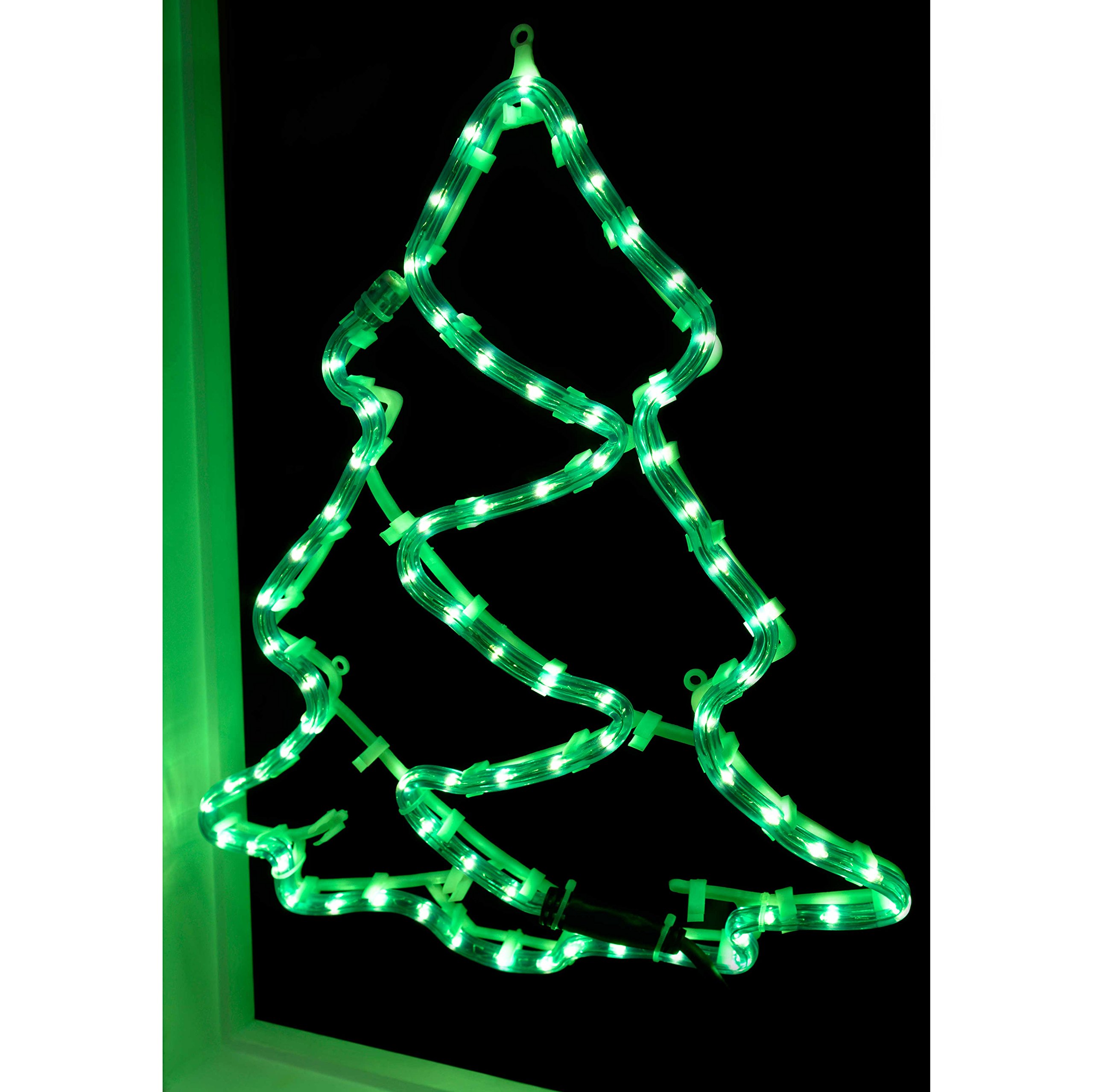 WeRChristmas Christmas Tree Rope Lights Silhouette Decoration, 43 cm - Large, Multi-Colour, Multicolour, 43 x 37 cm - Image 2