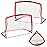 Soccer Goal with Carry Bag, 9MM Strengthen Pole & Nets Arched Design, Backyard Kids Soccer Goals Set 2Packs 3.6\'x2.7\' Portable Pop Up Soccer Nets for Toddler, Adults, Youth Games, Sports, Play, Gifts