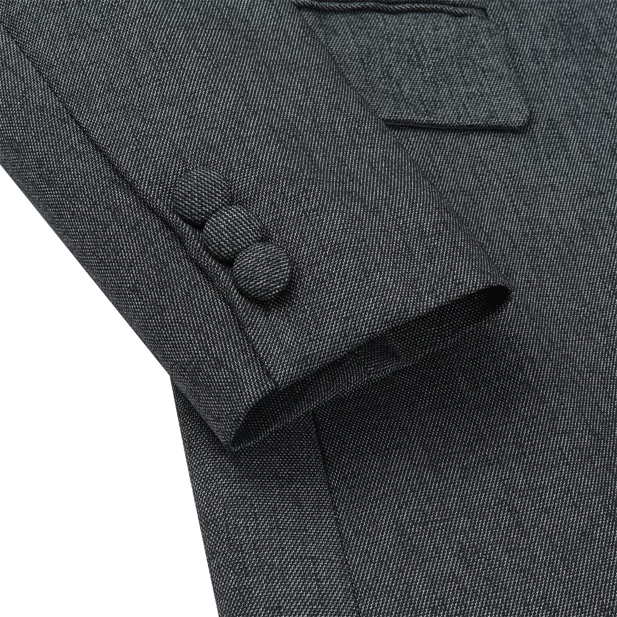 YUNCLOS Chaquetas de traje de manga larga para mujer, chaqueta formal para el trabajo, la oficina, elegante chaqueta de traje de negocios, gris oscuro, 36