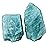 Amazing Gemstone Aquamarine Raw Crystals and Healing Stones, Natural Rocks for Tumbling - DIY Raw Stones and Crystals, 2 Pieces