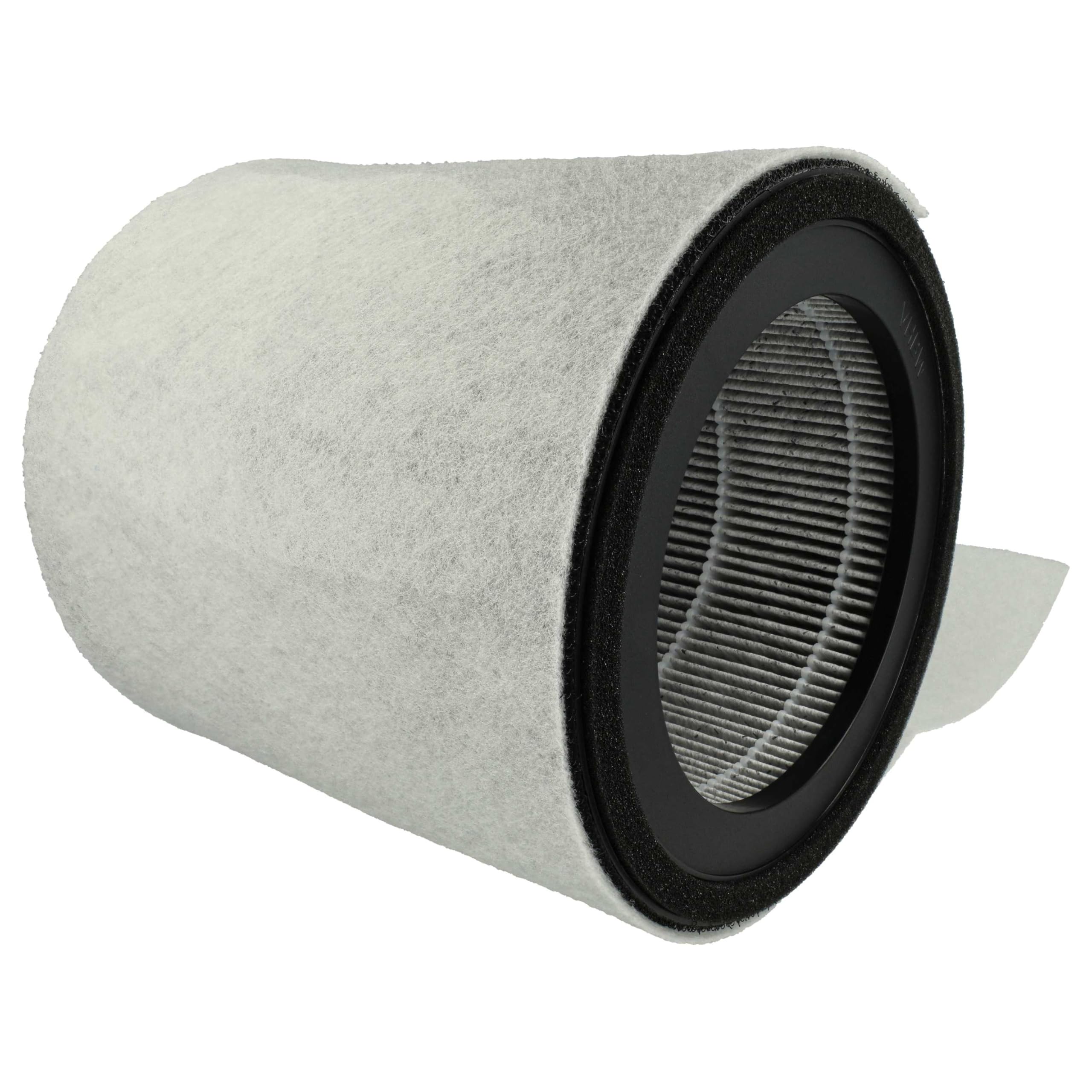 vhbw 2 x HEPA Filter H12 Compatible with Leifheit/Soehnle Airfresh Clean Connect 500 Air Purifier, Replacement Filter
