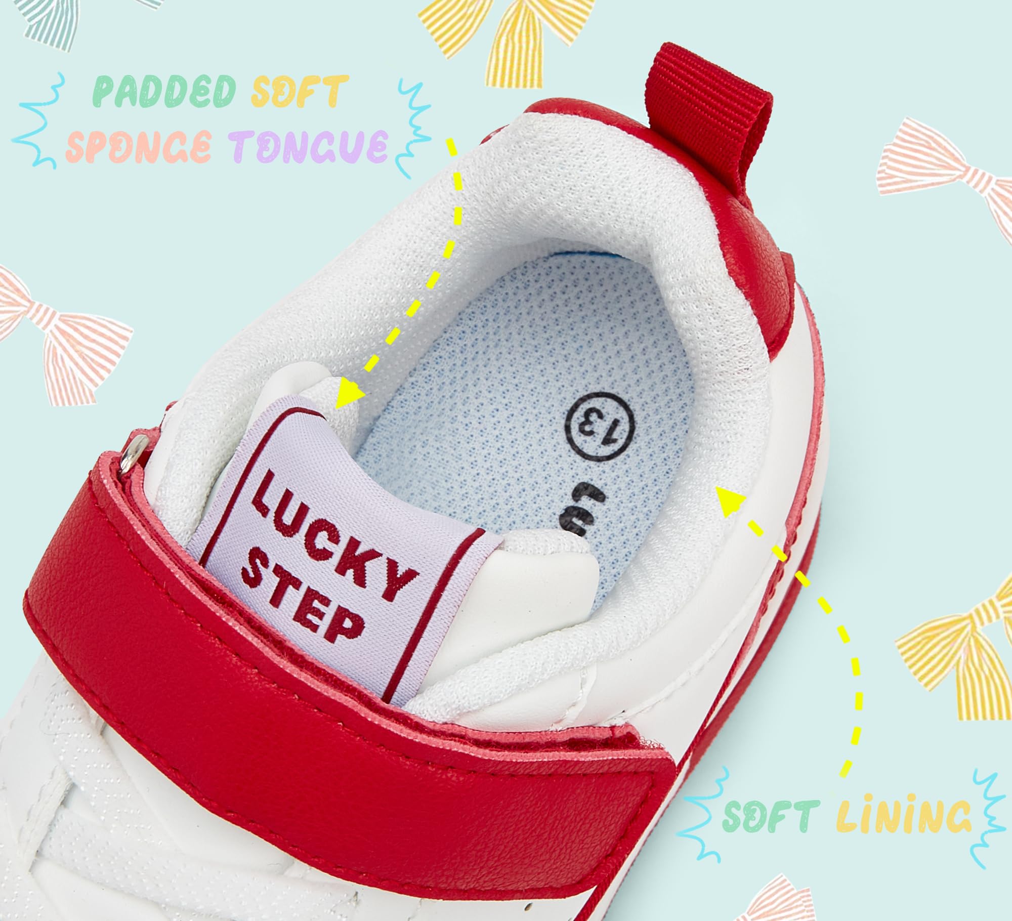 LUCKY STEP Zapatillas Slip-On para Niños – Cómodas y Casual, Zapatillas Bajas con Correa para Escuela, Tenis y Deporte, para Niños/Niñas