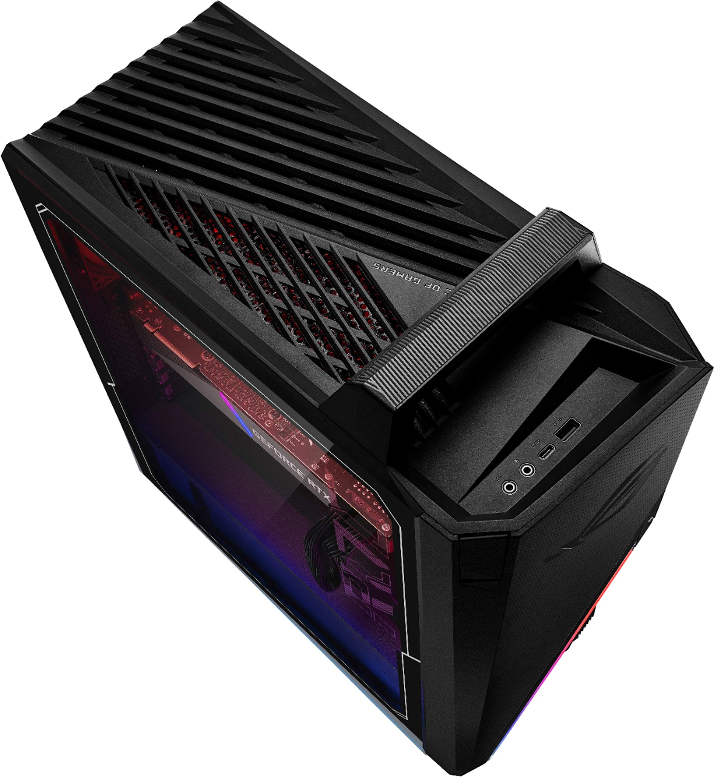 ASUS ROG Strix RTX 3070 8GB GDDR6 Gaming Desktop Computer, Intel 8-Core i7-11700F up to 4.9GHz, 32GB DDR4 RAM, 1TB PCIe SSD + 1TB 7200RPM HDD, WiFi 6, Type-C, DisplayPort, Windows 10, BROAGE Mousepad