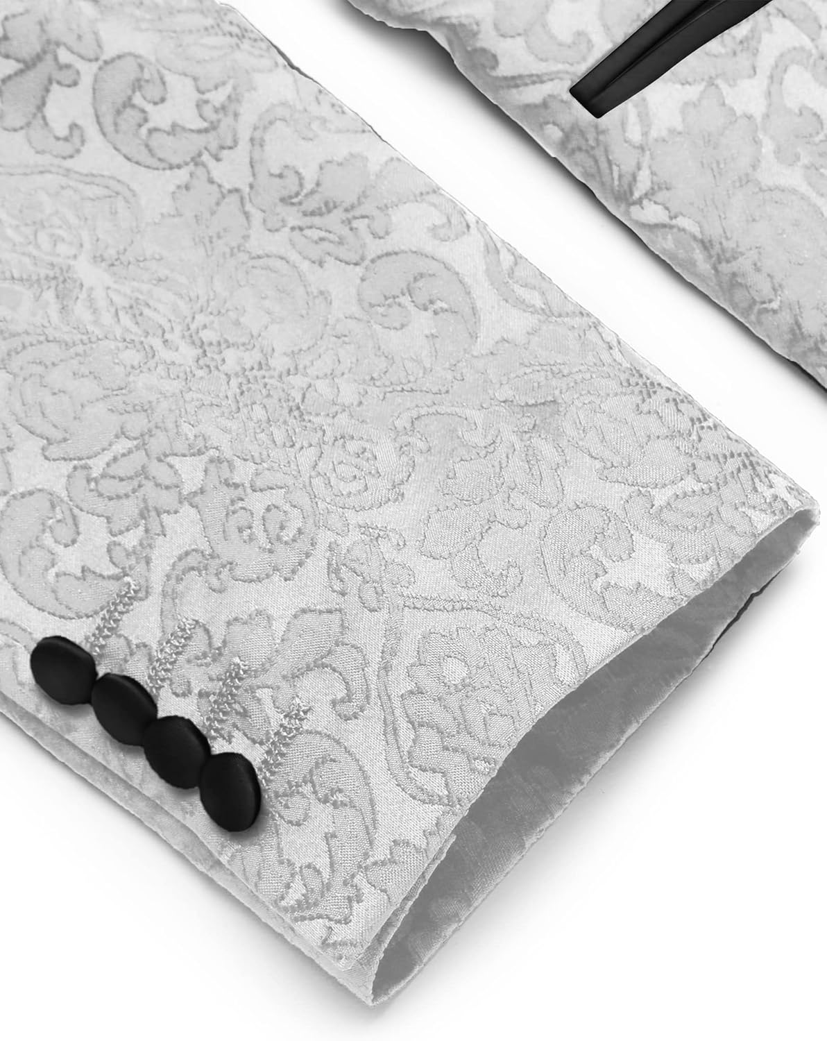 COOFANDY Men's Floral Tuxedo Suit Jacket Slim Fit Dinner Jacket Party Prom Wedding Blazer Jackets - Image 5