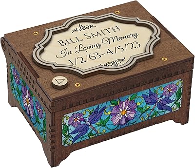 Memorial Custom MP3 Music Box, Voice Recording Or Favorite Song Memory Box, Photo Image Print Inside