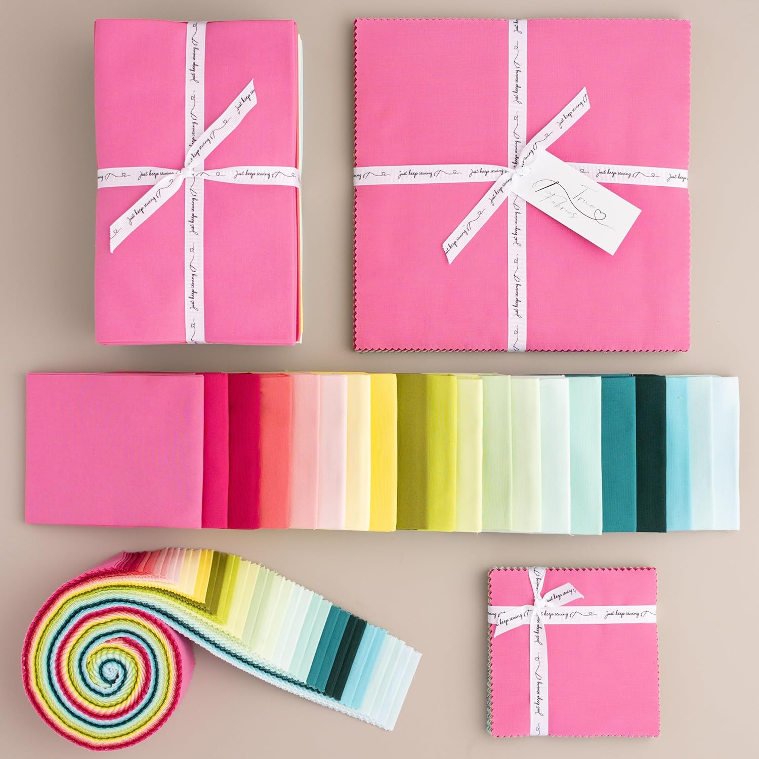 True Fabrics 2.5" Strips Jelly Roll (Radiance)