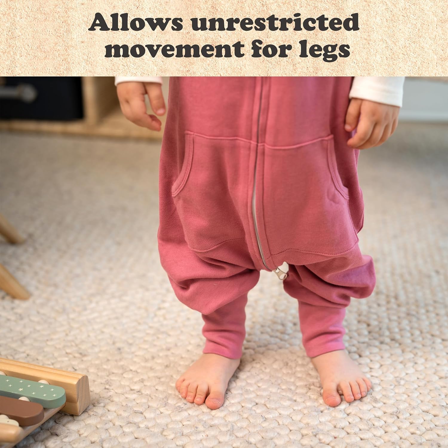 Toddler Sleep Sack with Feet, 2-3T, 2-Pack