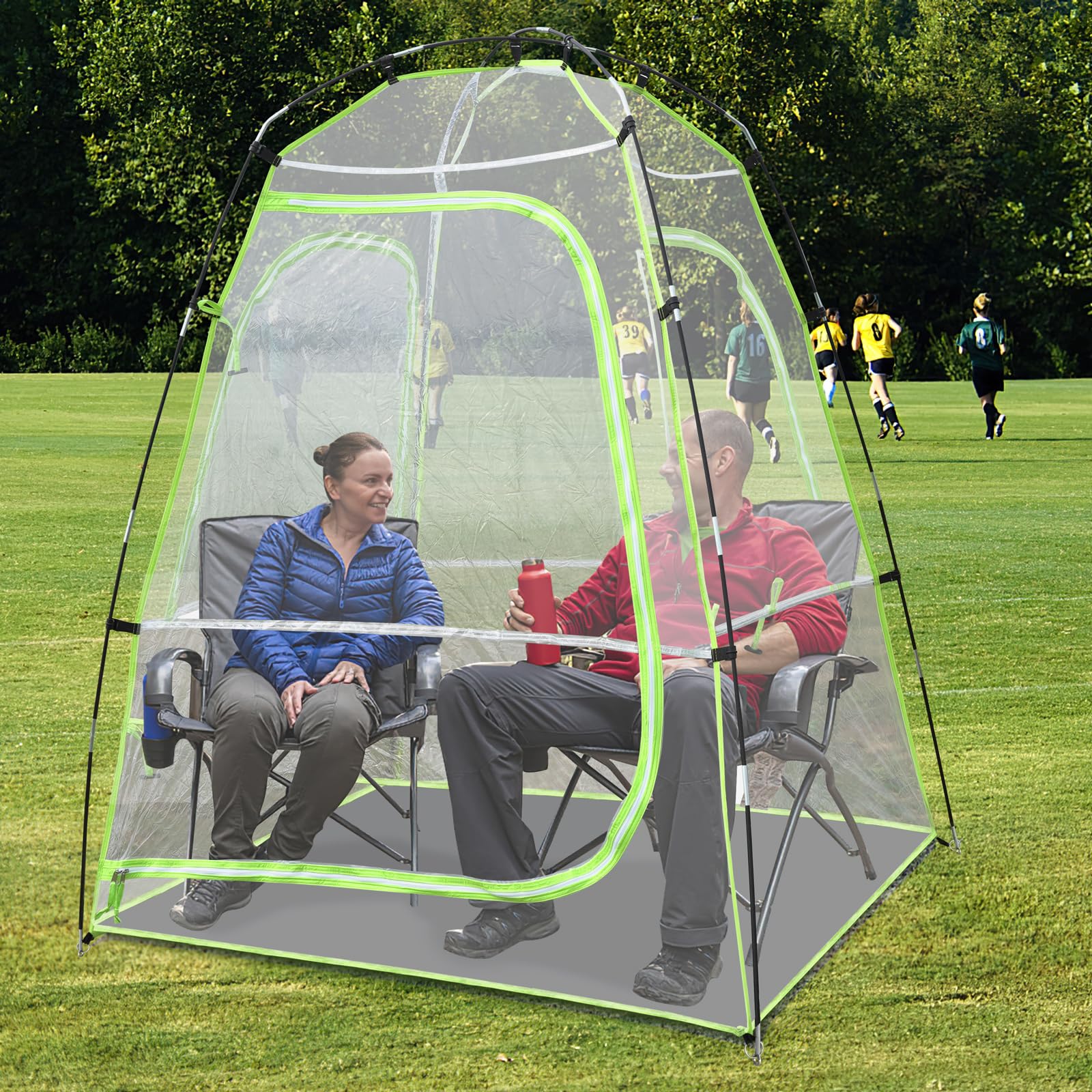 Sports Tent for 1-2 People | Camping Pod Protection from Cold, Wind, and Rain Outdoor Bubble Tent with 540° Field of View | Cozy Warm Shelter for Football Game Viewing?Party?Snow.