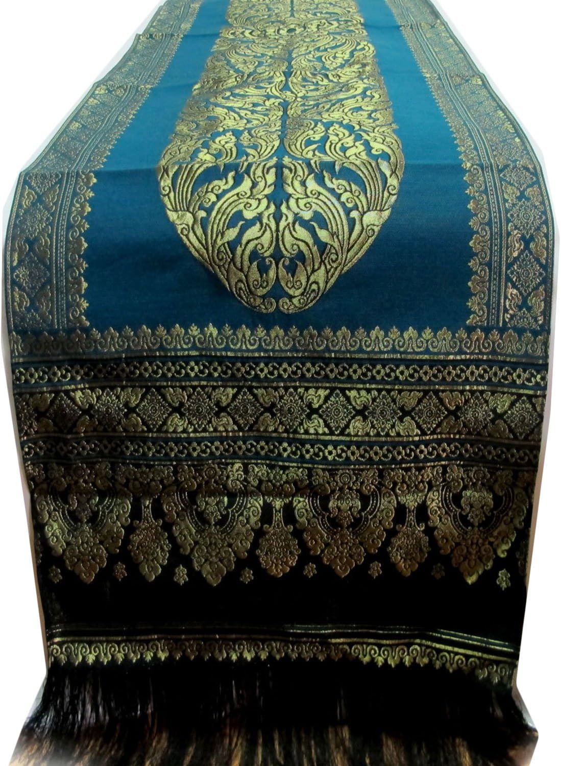Nice Thailand gold stripes.(TABLE / BED RUNNER)