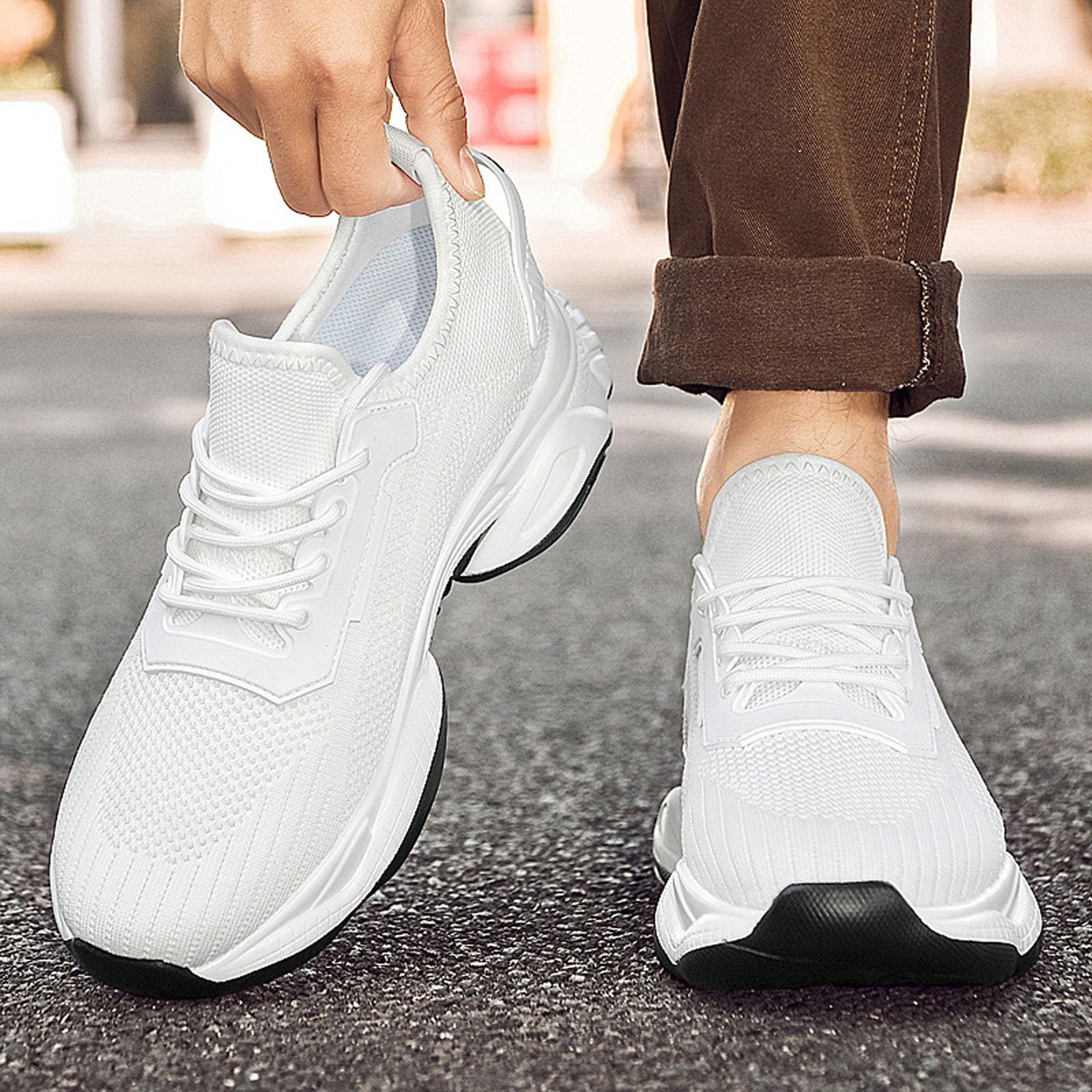 Scarpe Training Uomo Mesh Traspiranti Moderne per Fitness e Hiking | Look moderno per versatilità, tomaia traspirante per comfort. Perfette per palestra e outdoor.